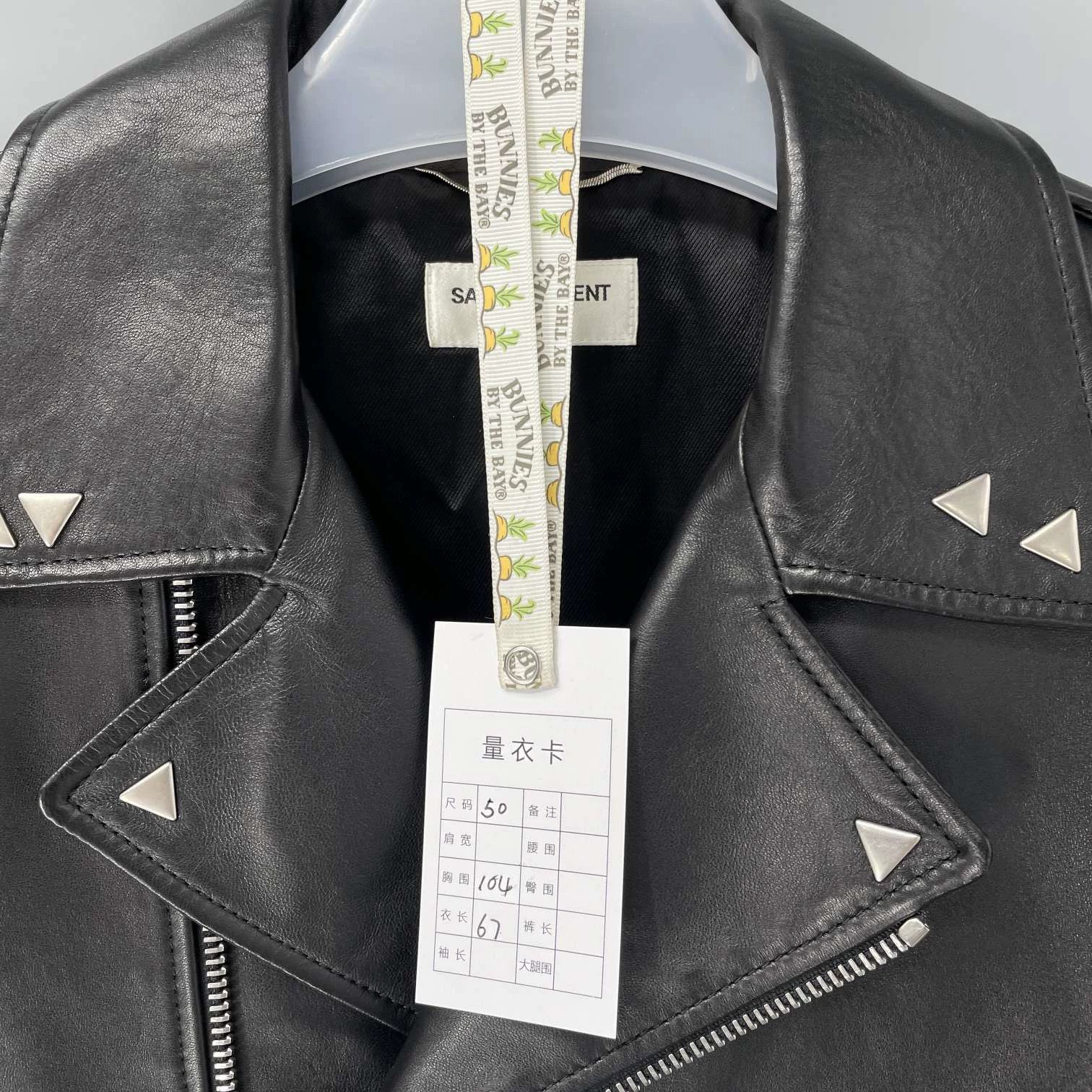 Saint Laurent Paris Saint Laurent Paris L01 Metal Logo Leather Jacket Size US M / EU 48-50 / 2 - 7 Thumbnail