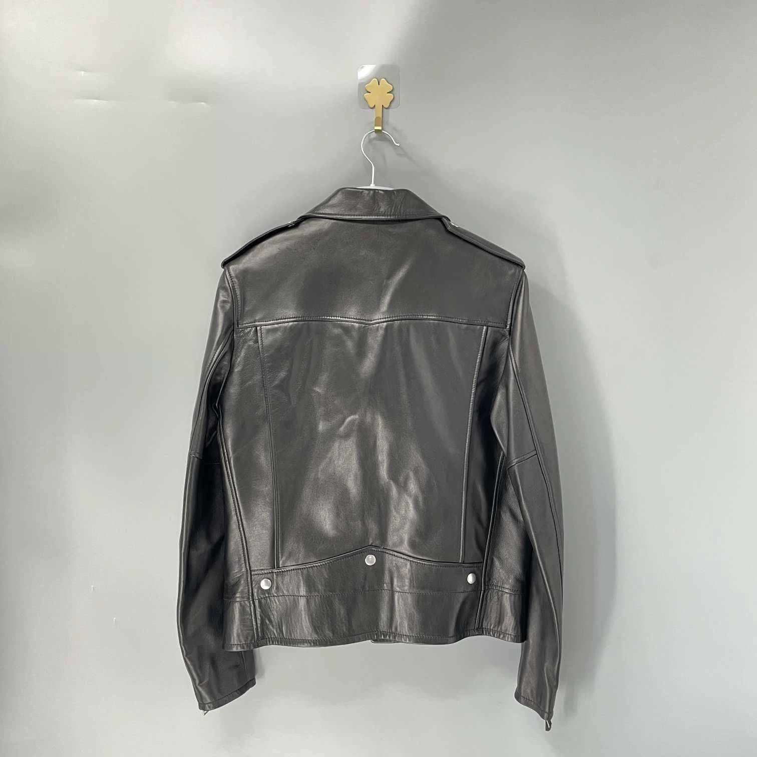 Saint Laurent Paris Saint Laurent Paris L01 Metal Logo Leather Jacket Size US M / EU 48-50 / 2 - 2 Thumbnail