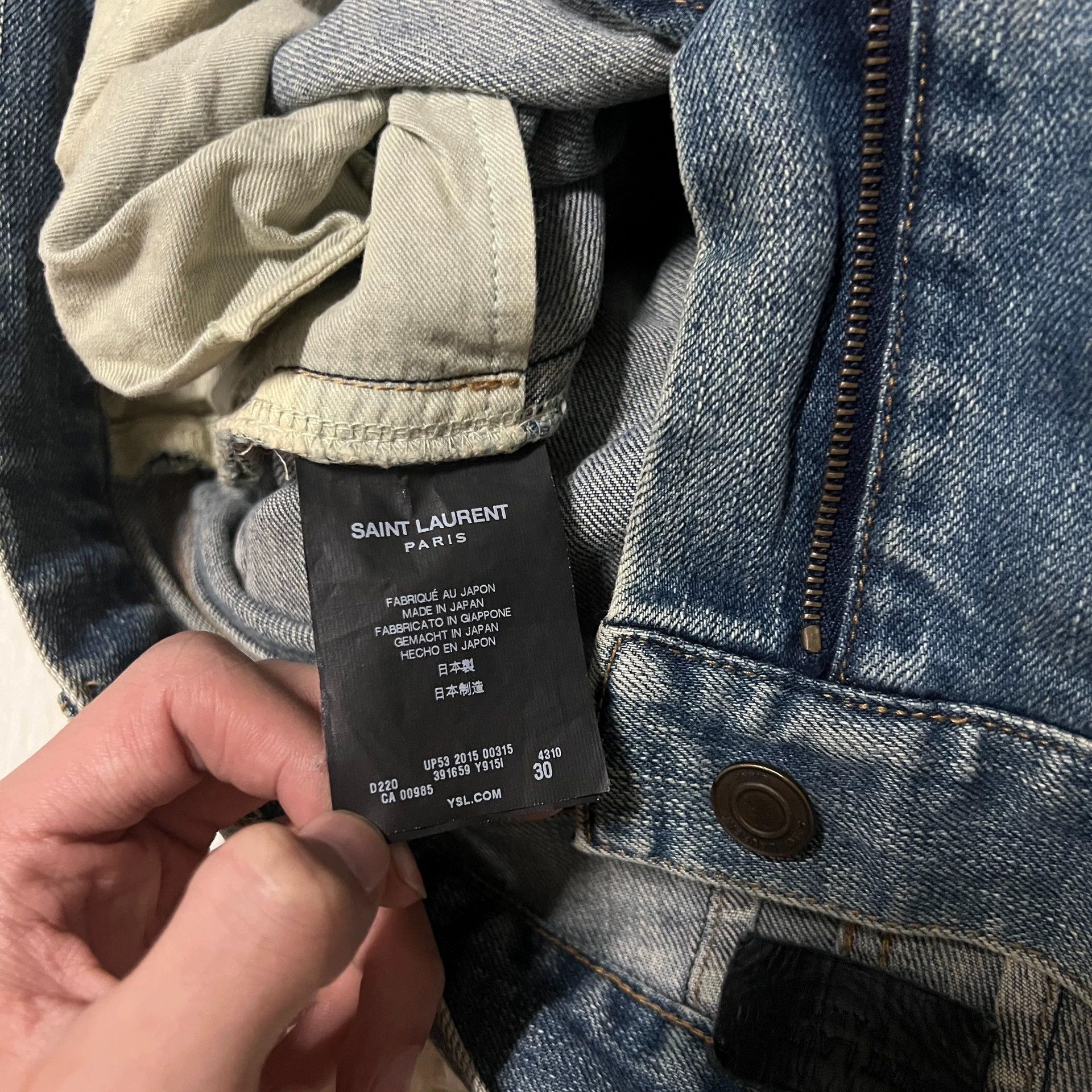 Saint Laurent Paris Saint Laurent Paris Damaged jeans Size US 30 / EU 46 - 3 Thumbnail
