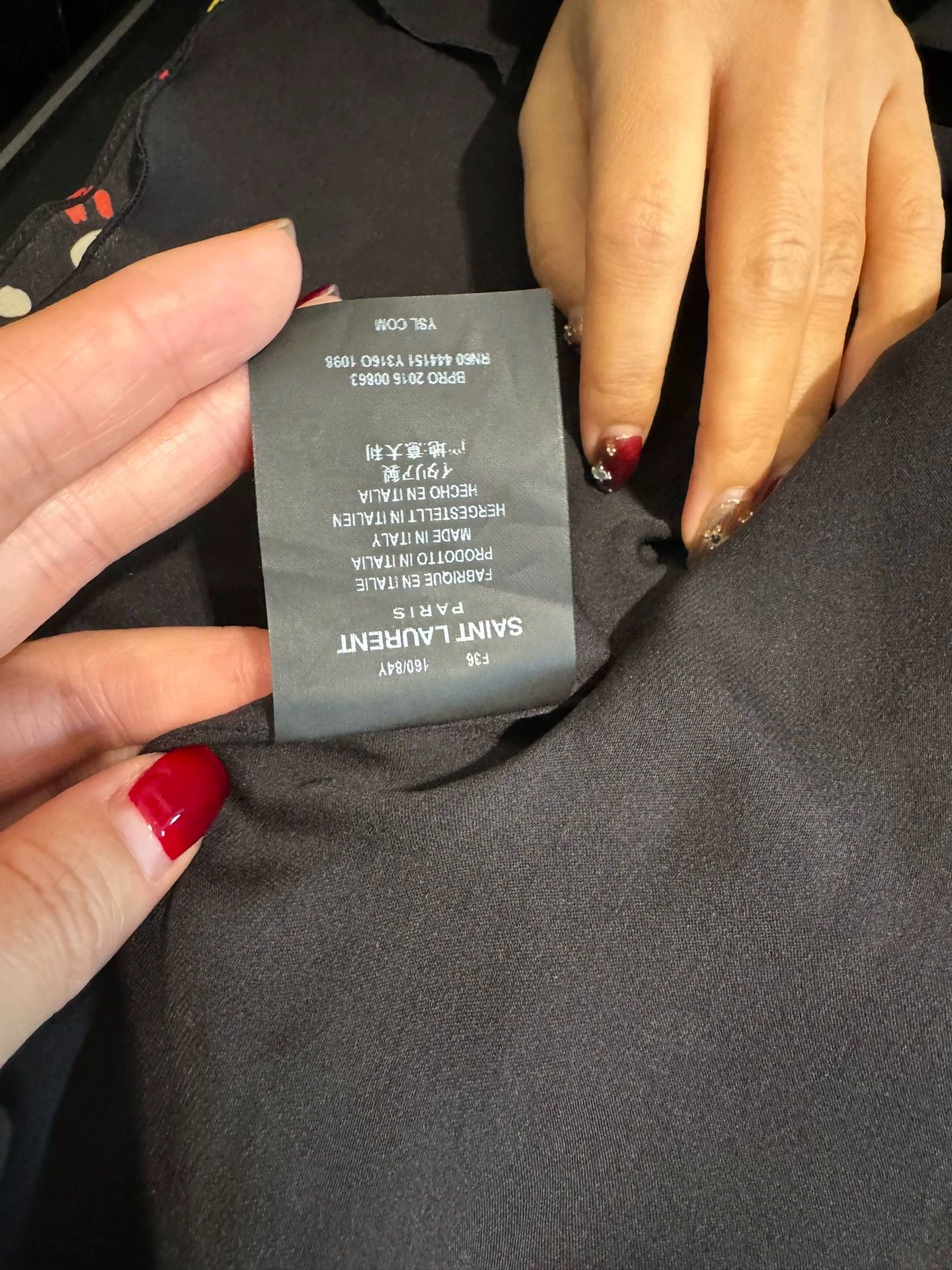 Saint Laurent Paris Saint Laurent Paris Silk colored dress Size US 36 / EU 52 - 4 Thumbnail