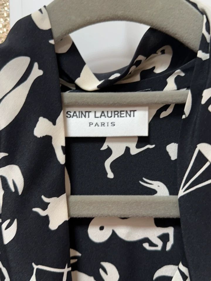 Saint Laurent Paris Saint Laurent Paris Twelve Constellation Pattern Dress Size US 38 / EU 54 - 6 Thumbnail