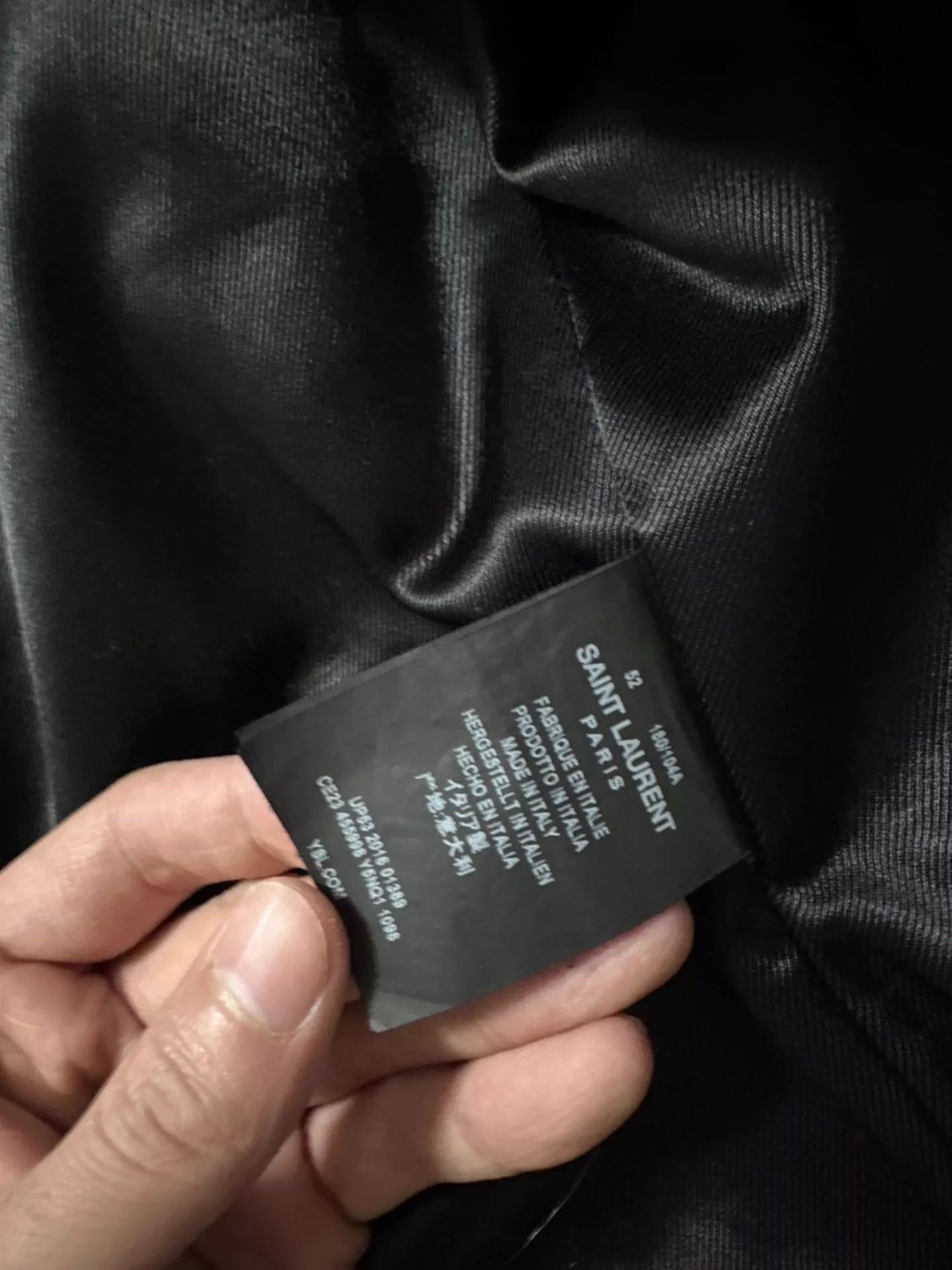 Saint Laurent Paris Saint Laurent Paris Blood Teeth Leather Jacket Size US L / EU 52-54 / 3 - 4 Thumbnail