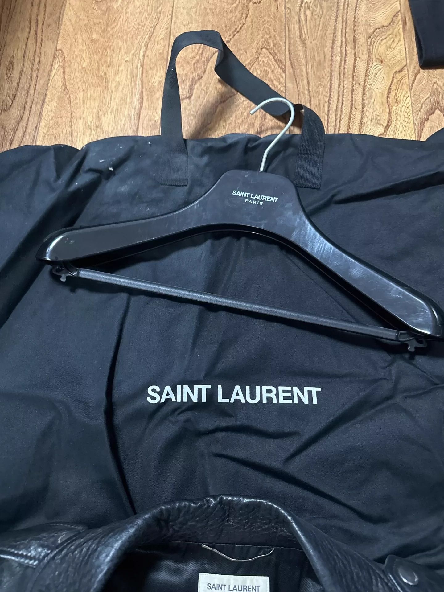Saint Laurent Paris Saint Laurent Paris Blood Teeth Leather Jacket Size US L / EU 52-54 / 3 - 5 Thumbnail