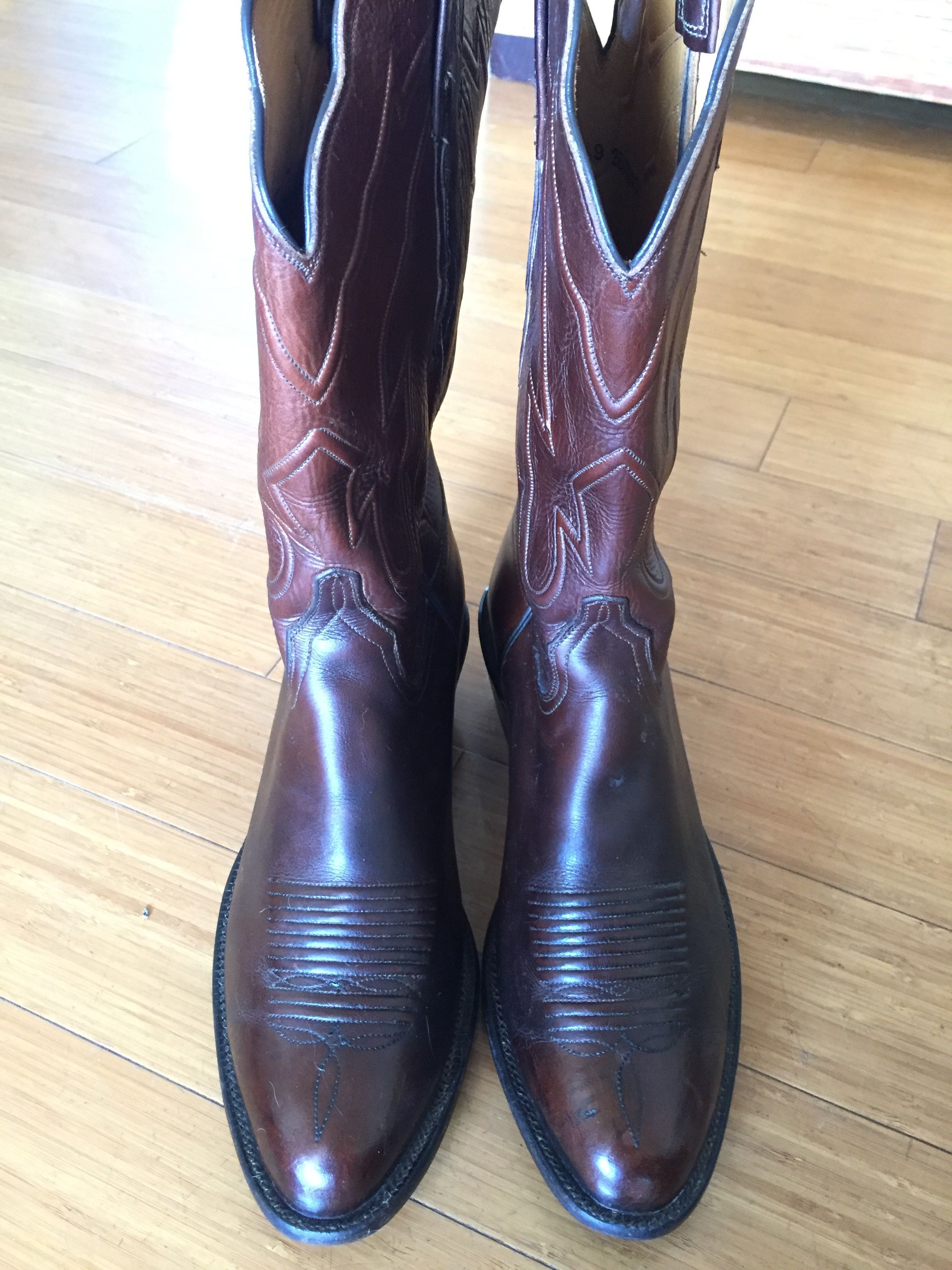Lucchese Classics Handmade Chocolate Calfskin Western Boots