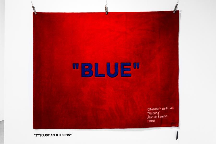 OffWhite Ikea x Virgil Abloh "Blue" Rug Grailed