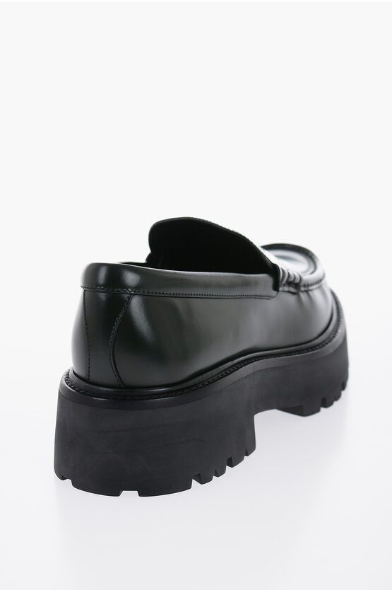 Celine Brushed Leather PENNY Loafers with Chunky Sole Size US 8 / EU 41 - 2 Thumbnail