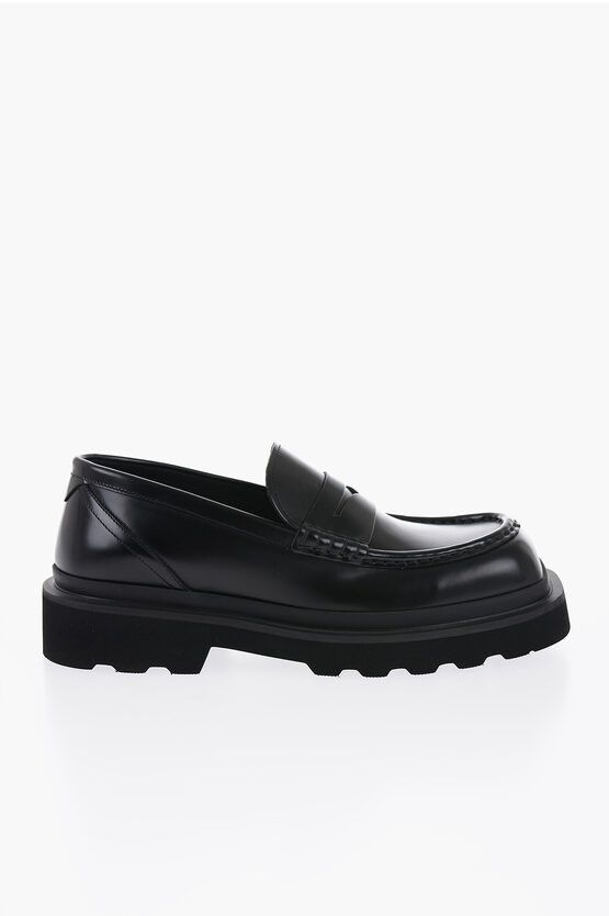Dolce & Gabbana Brushed Leather PENNY Loafers Size US 8 / EU 41 - 3 Thumbnail