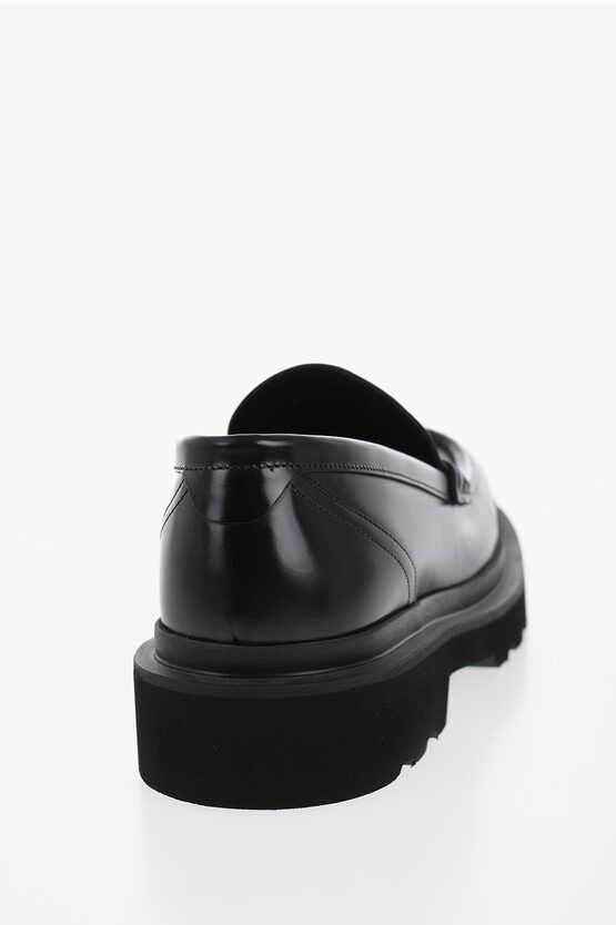 Dolce & Gabbana Brushed Leather PENNY Loafers Size US 8 / EU 41 - 2 Thumbnail