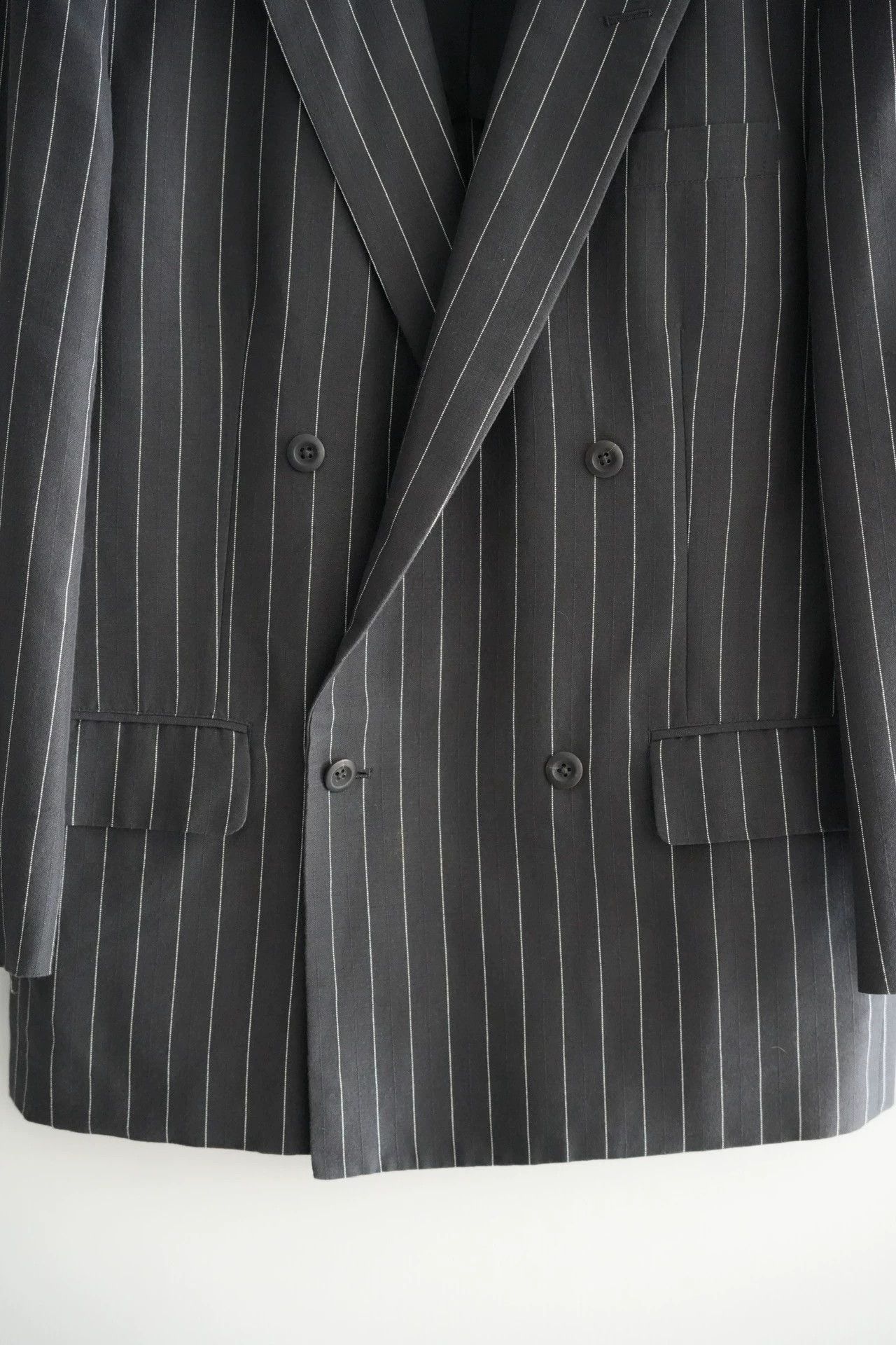 Yohji Yamamoto Yohji Yamamoto 93ss box striped suit jacket Size US XXL / EU 58 / 5 - 4 Thumbnail