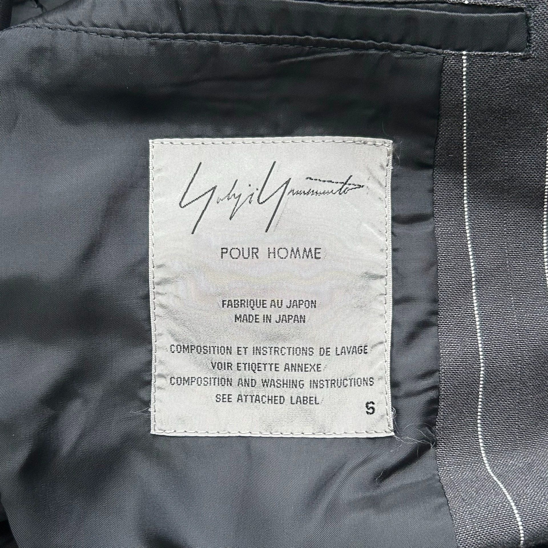 Yohji Yamamoto Yohji Yamamoto 93ss box striped suit jacket Size US XXL / EU 58 / 5 - 6 Thumbnail