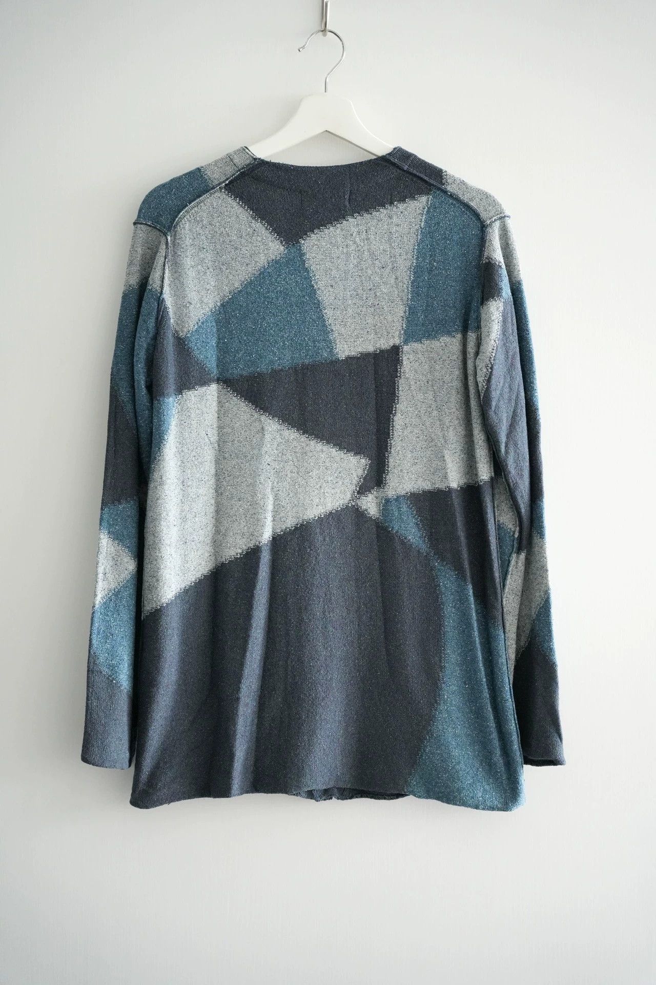 Yohji Yamamoto Yohji Yamamoto 12ss geometric silk cardigan sweater Size US L / EU 52-54 / 3 - 2 Thumbnail
