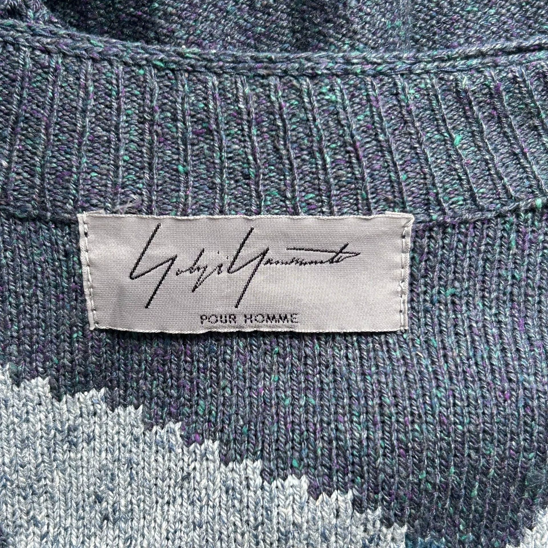 Yohji Yamamoto Yohji Yamamoto 12ss geometric silk cardigan sweater Size US L / EU 52-54 / 3 - 6 Thumbnail