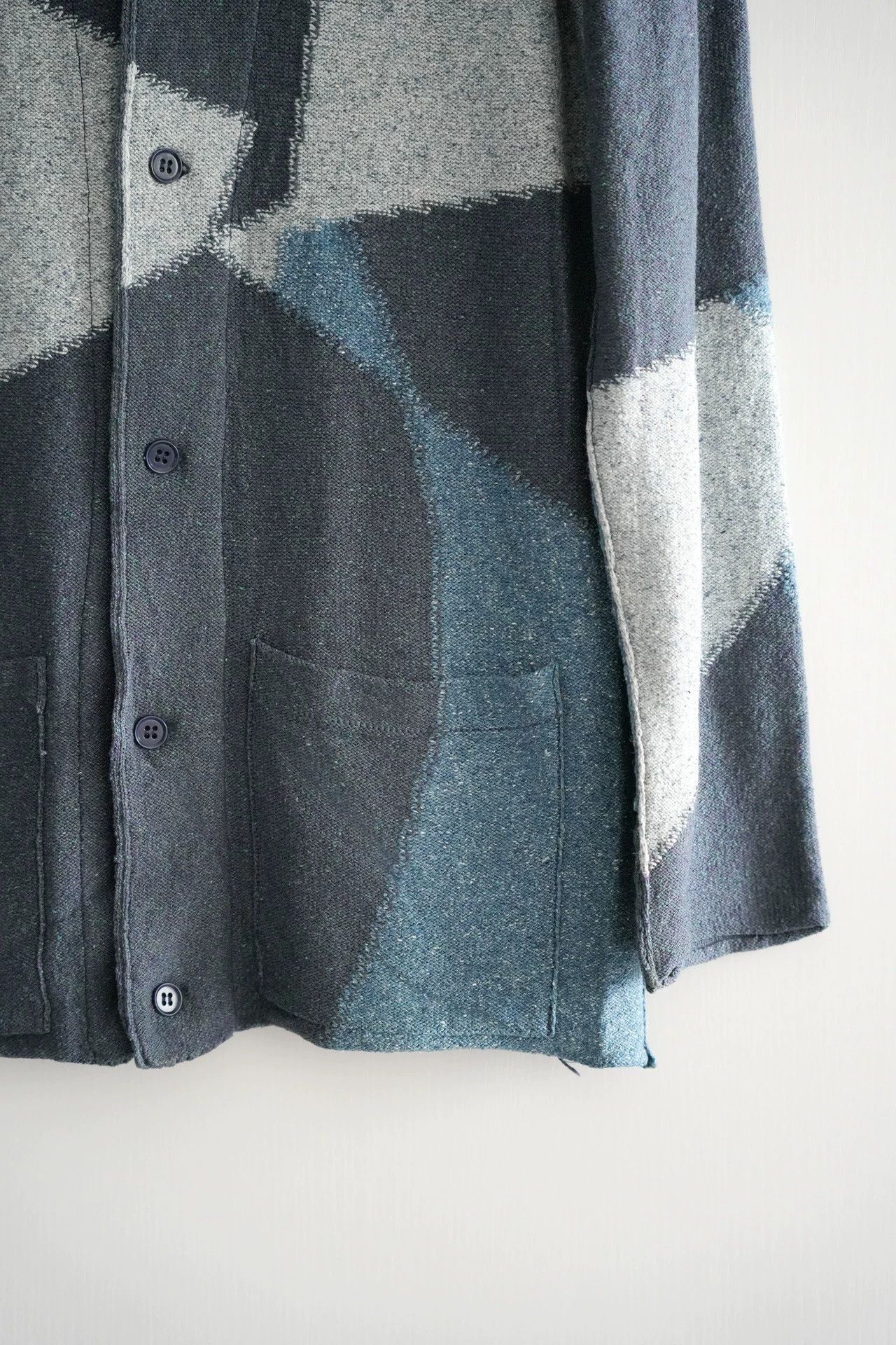 Yohji Yamamoto Yohji Yamamoto 12ss geometric silk cardigan sweater Size US L / EU 52-54 / 3 - 4 Thumbnail