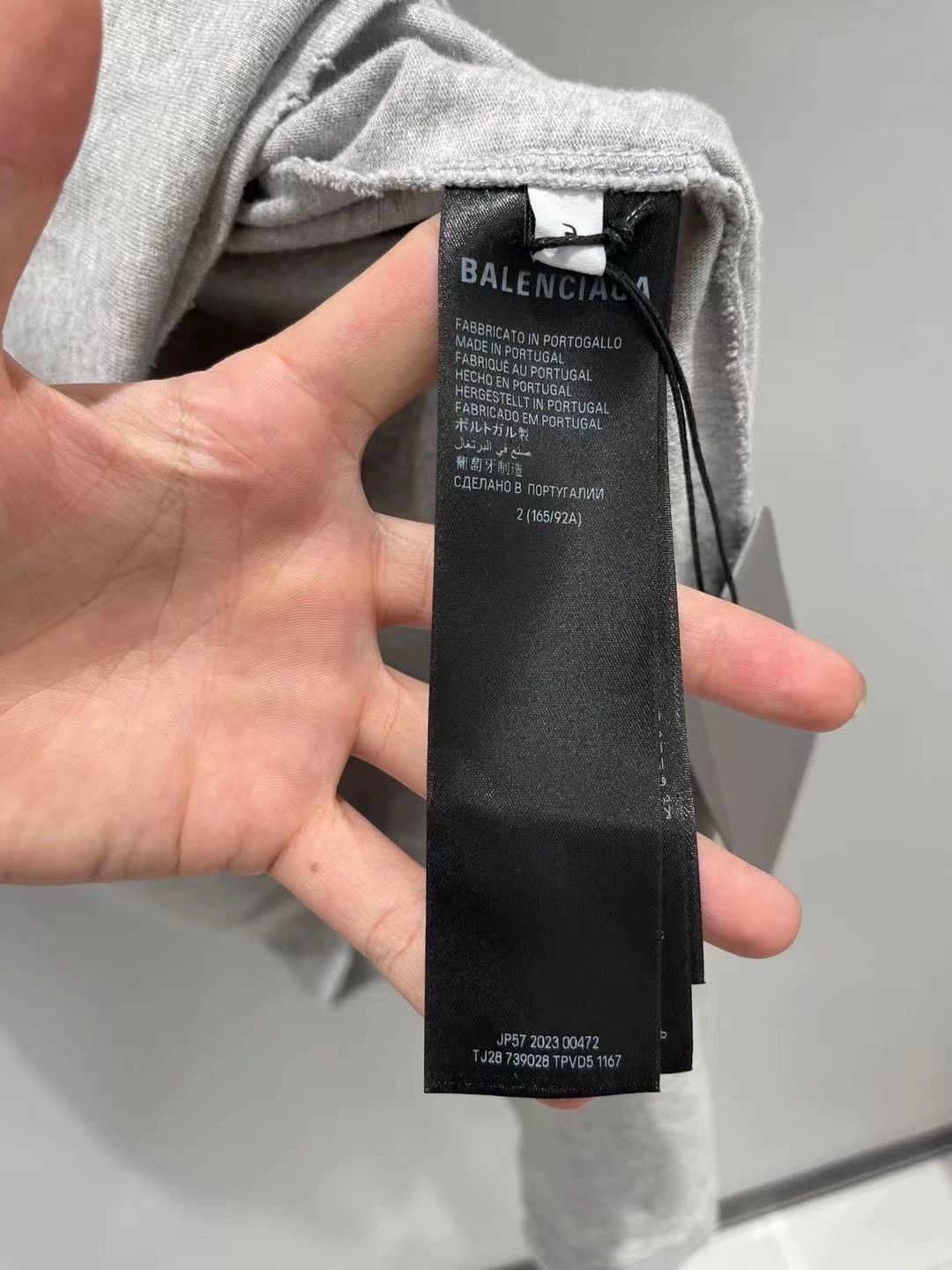 Balenciaga Balenciaga Grey Be Kind Short Sleeves Size US M / EU 48-50 / 2 - 6 Thumbnail