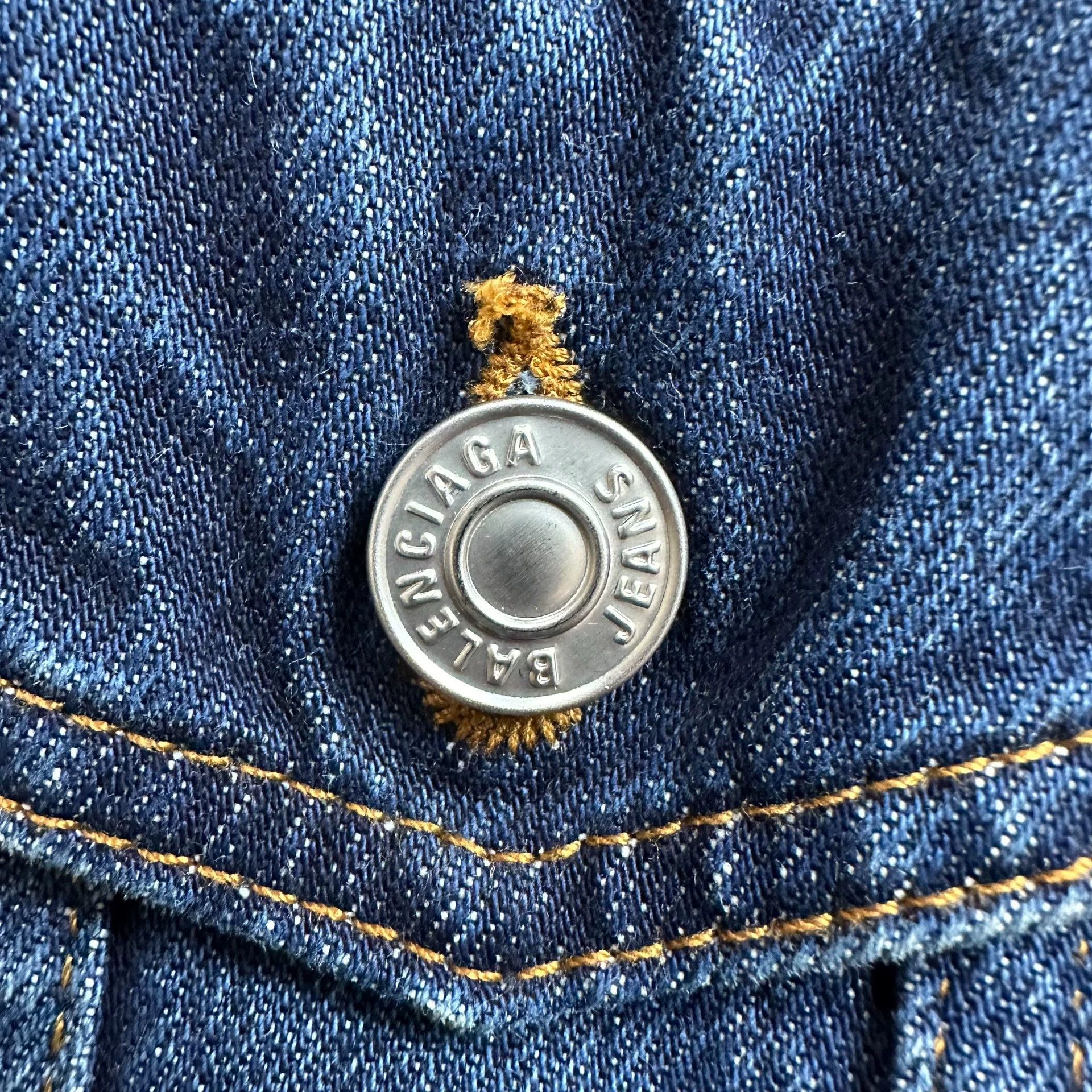 Balenciaga Balenciaga fashion show label denim jacket Size US XS / EU 42 / 0 - 4 Thumbnail