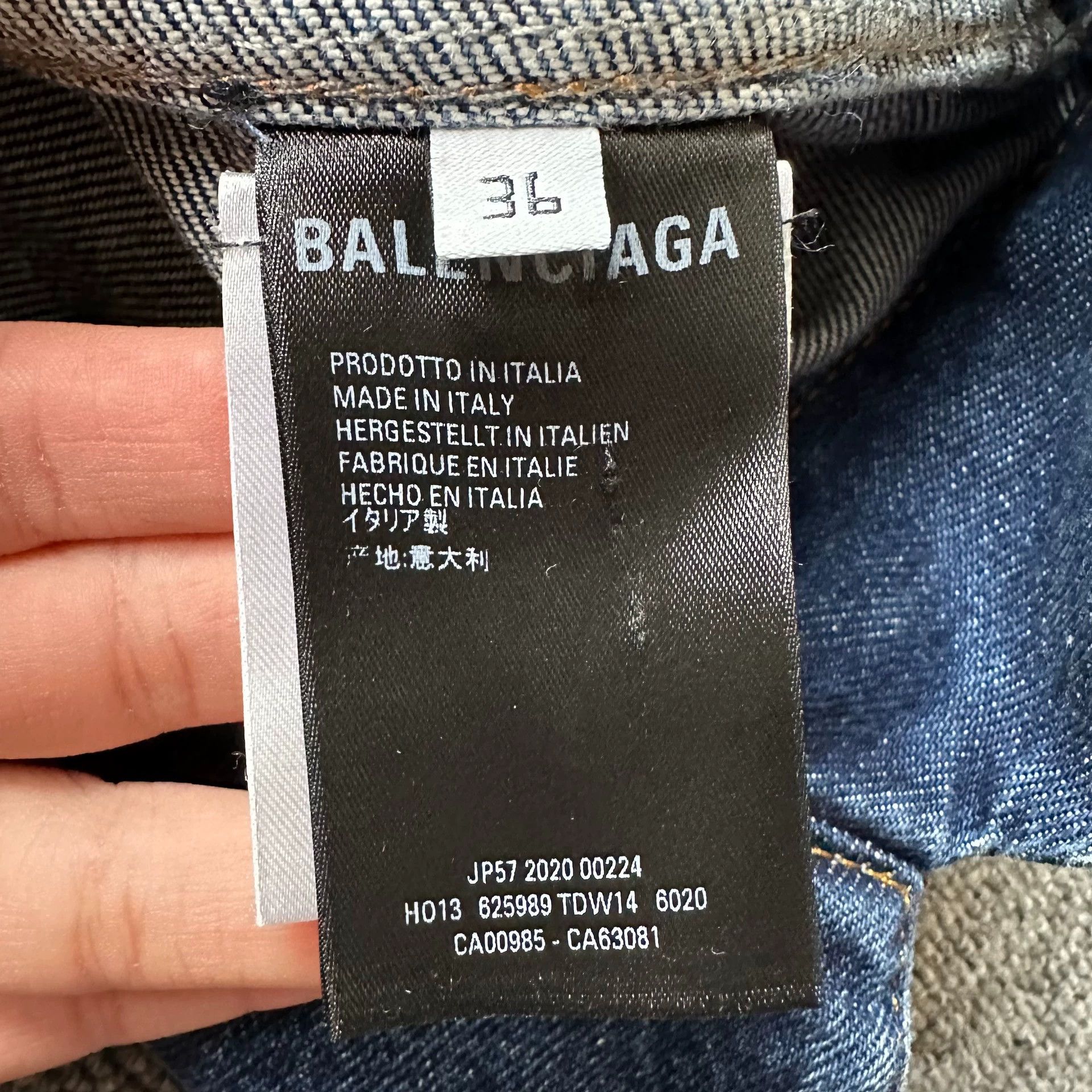 Balenciaga Balenciaga fashion show label denim jacket Size US XS / EU 42 / 0 - 6 Thumbnail