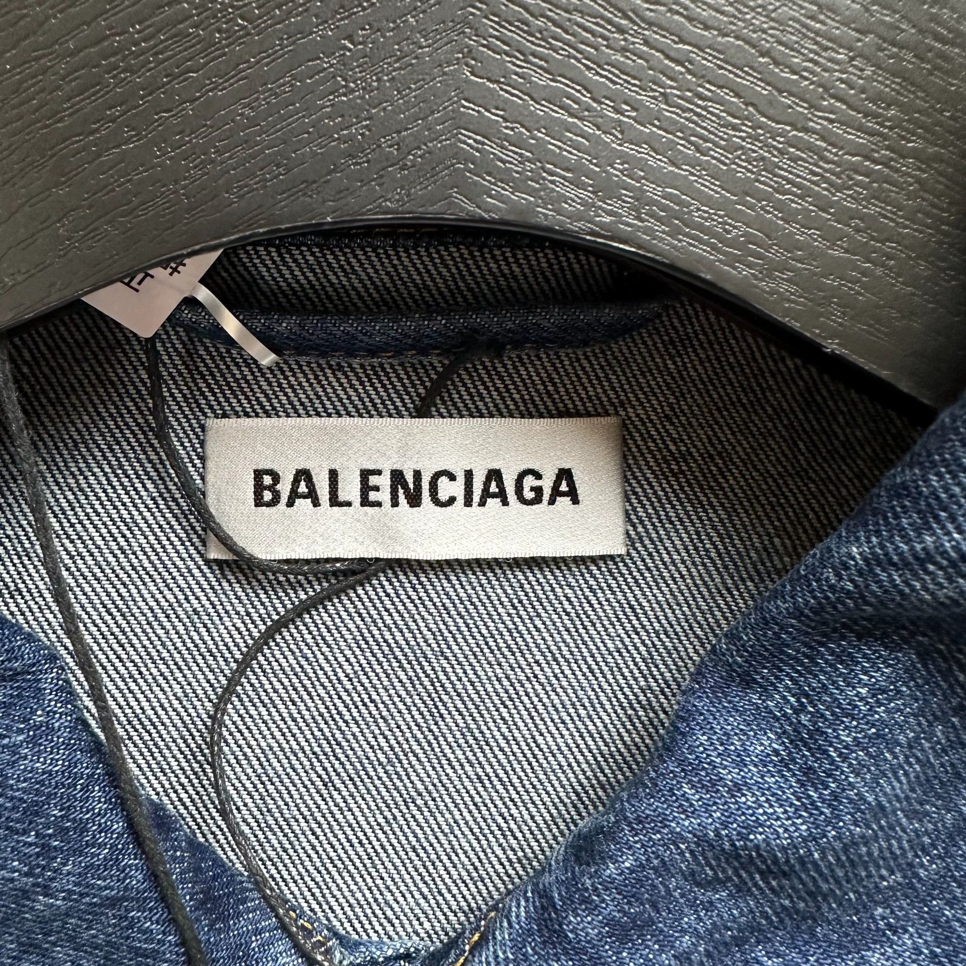 Balenciaga Balenciaga fashion show label denim jacket Size US XS / EU 42 / 0 - 5 Thumbnail