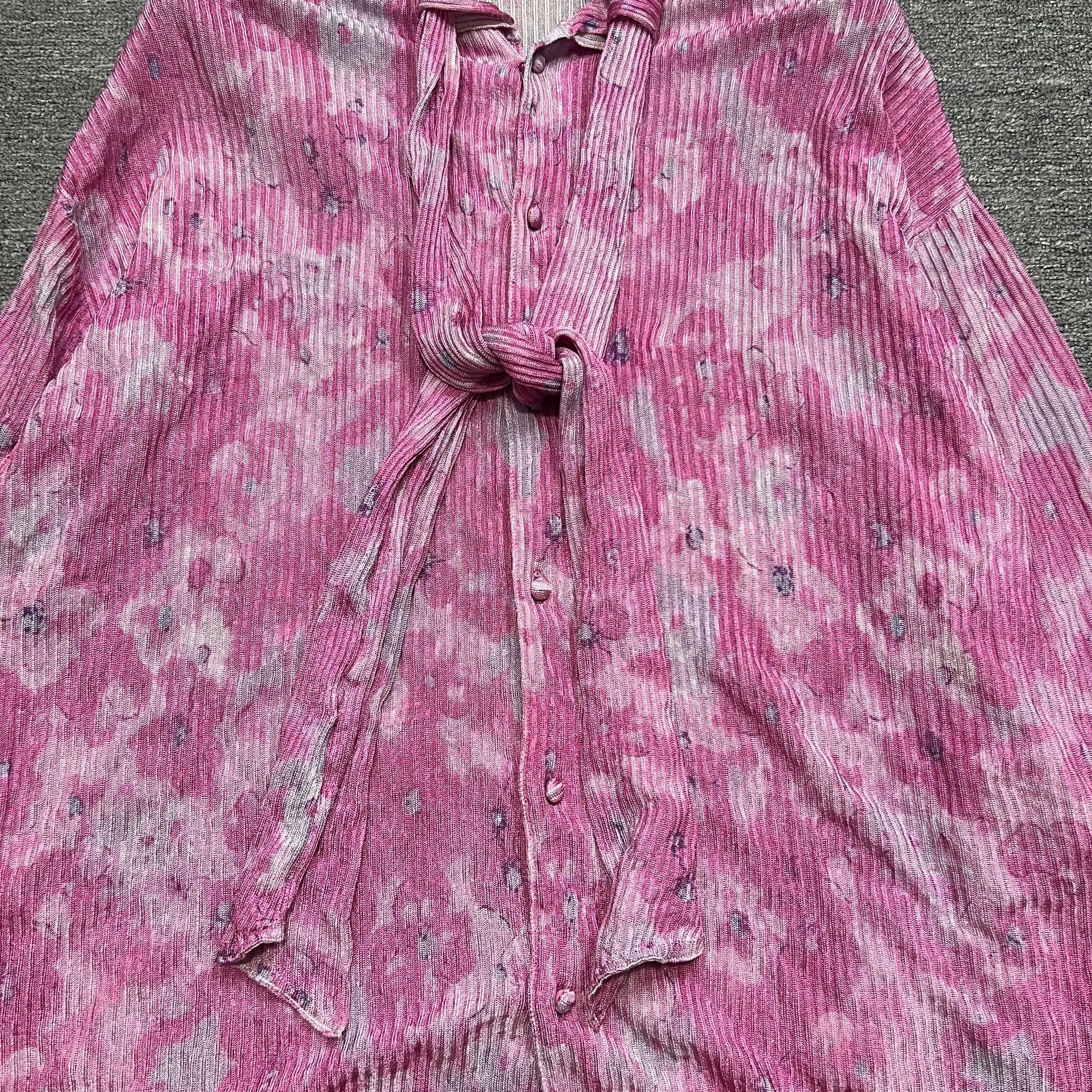 Balenciaga Balenciaga tie dye floral tie cardigan jacket Size US M / EU 48-50 / 2 - 2 Thumbnail
