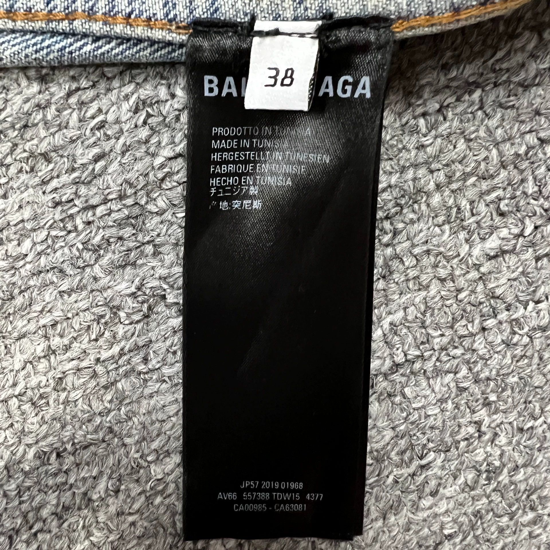 Balenciaga Balenciaga back fluorescent green logo denim jacket Size US XS / EU 42 / 0 - 5 Thumbnail