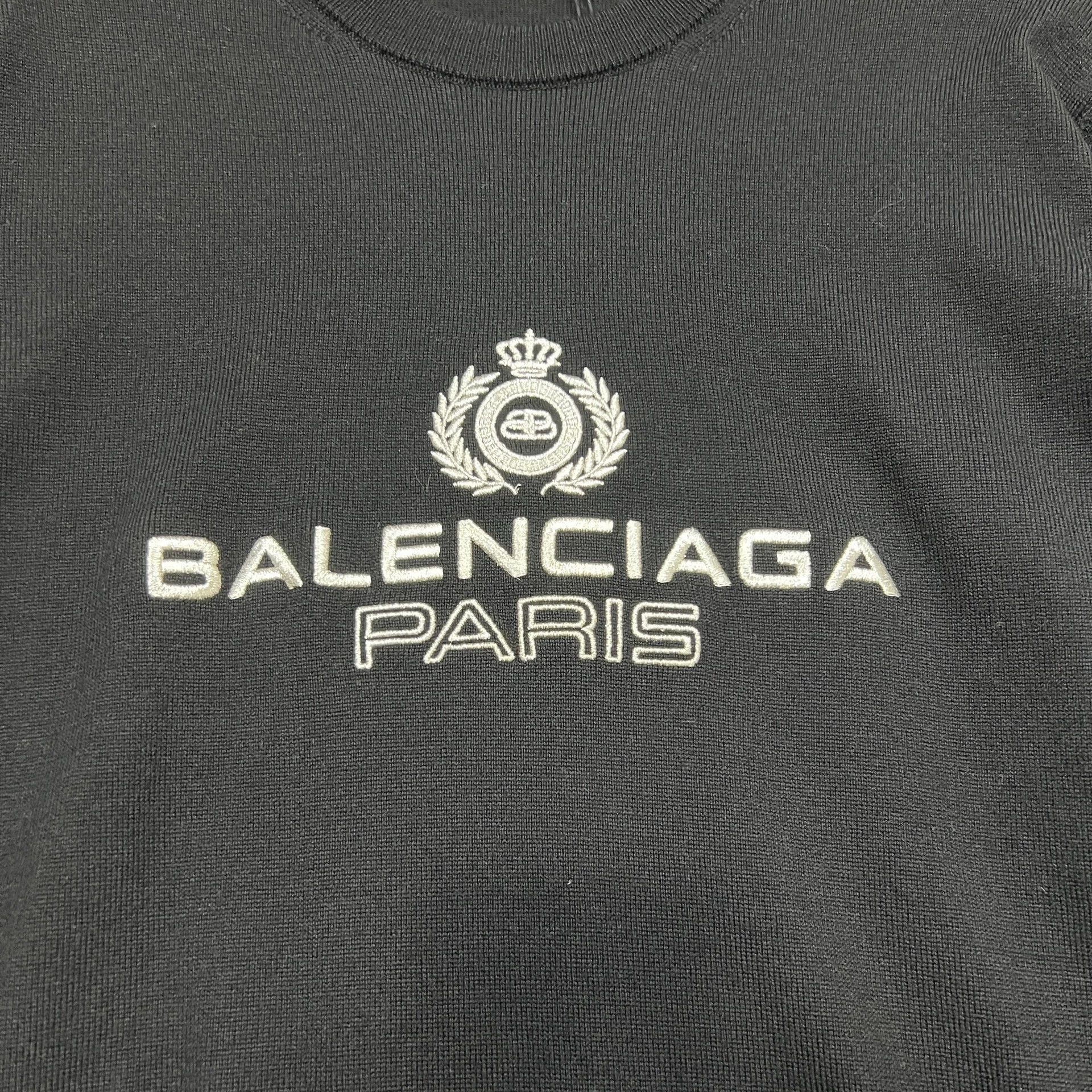 Balenciaga Balenciaga Crown Wheat Sprout Knitted Shirt Size US M / EU 48-50 / 2 - 2 Thumbnail