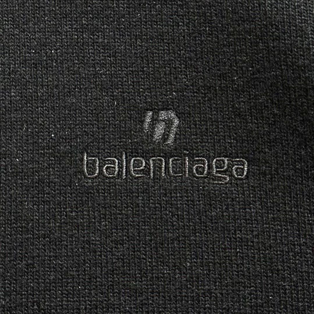Balenciaga Balenciaga High Collar Logo Sweater Size US M / EU 48-50 / 2 - 2 Thumbnail