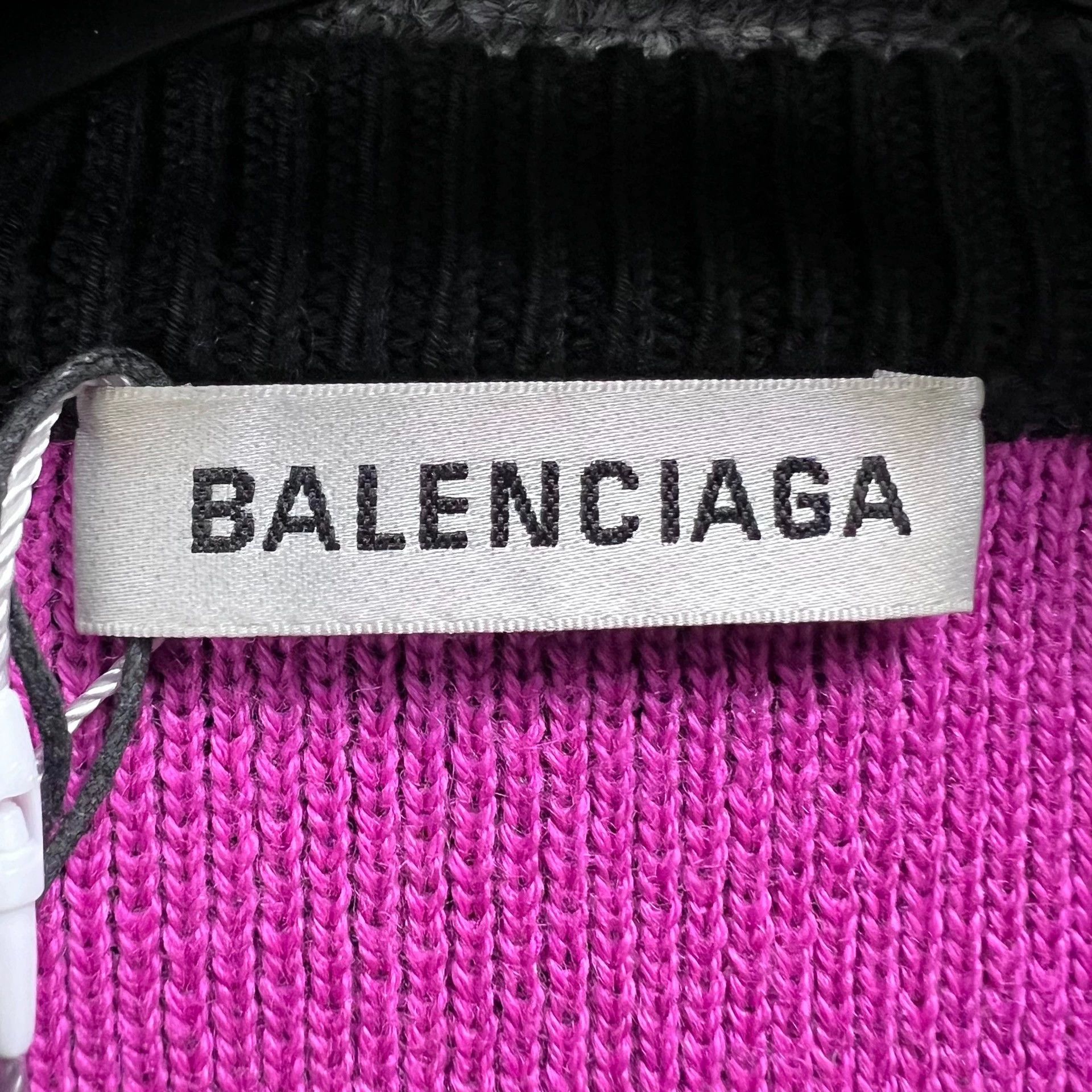 Balenciaga Balenciaga Black Pink Bullet Curtain Sweater Size US M / EU 48-50 / 2 - 4 Thumbnail
