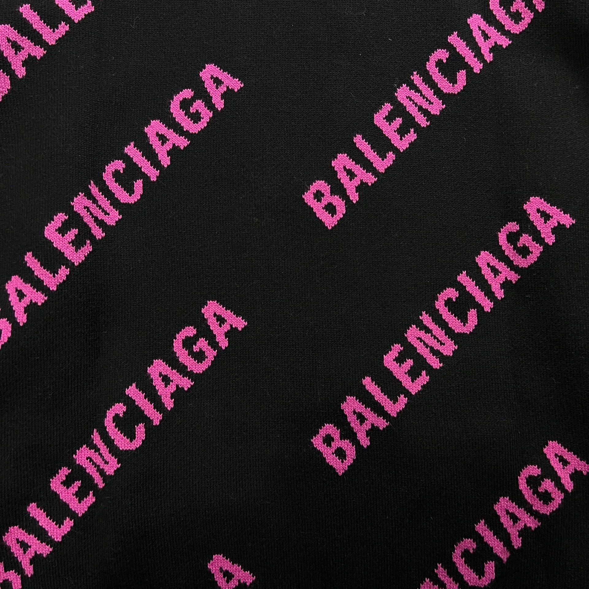 Balenciaga Balenciaga Black Pink Bullet Curtain Sweater Size US M / EU 48-50 / 2 - 2 Thumbnail