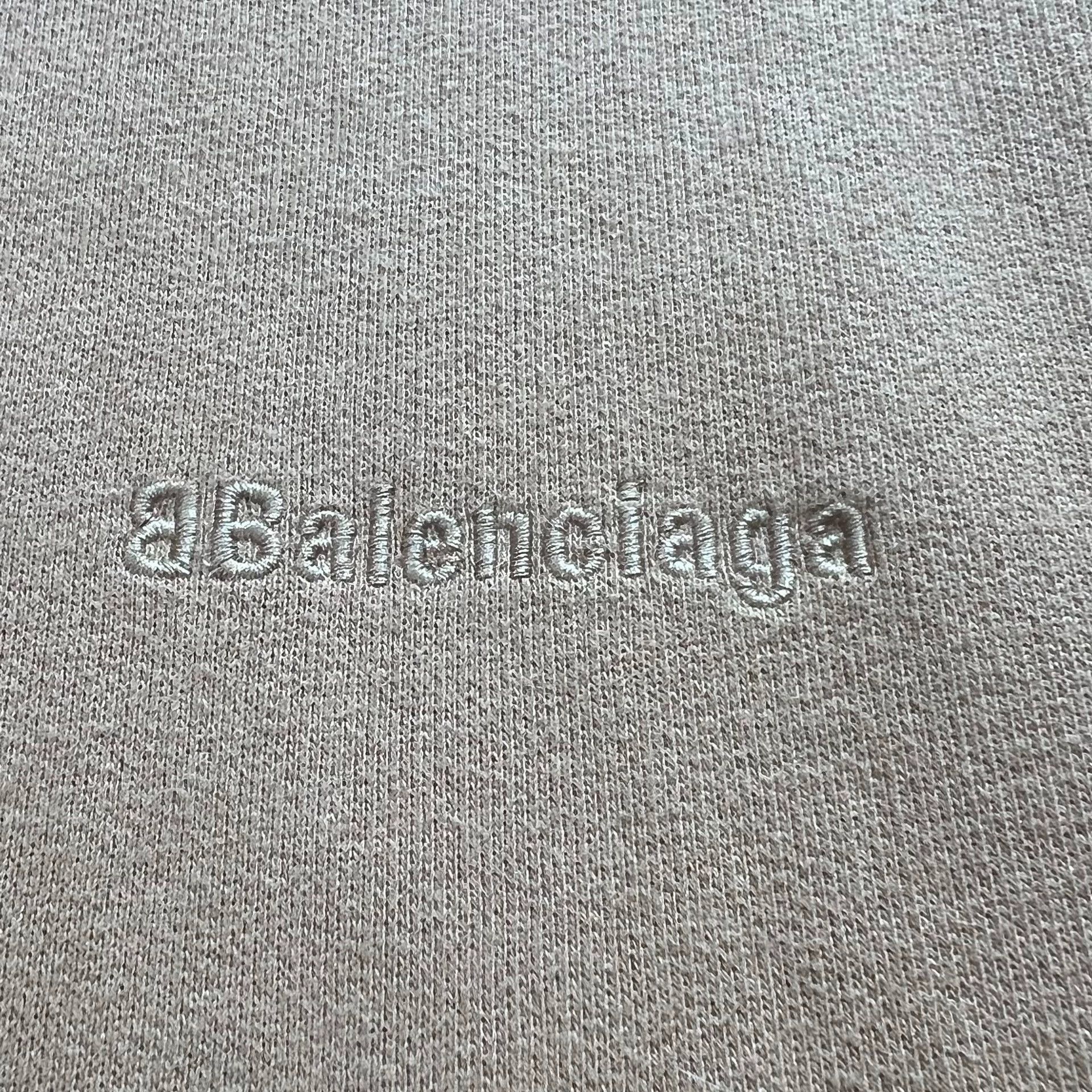 Balenciaga Balenciaga Khaki Double B Embroidered Hoodie Size US XS / EU 42 / 0 - 2 Thumbnail