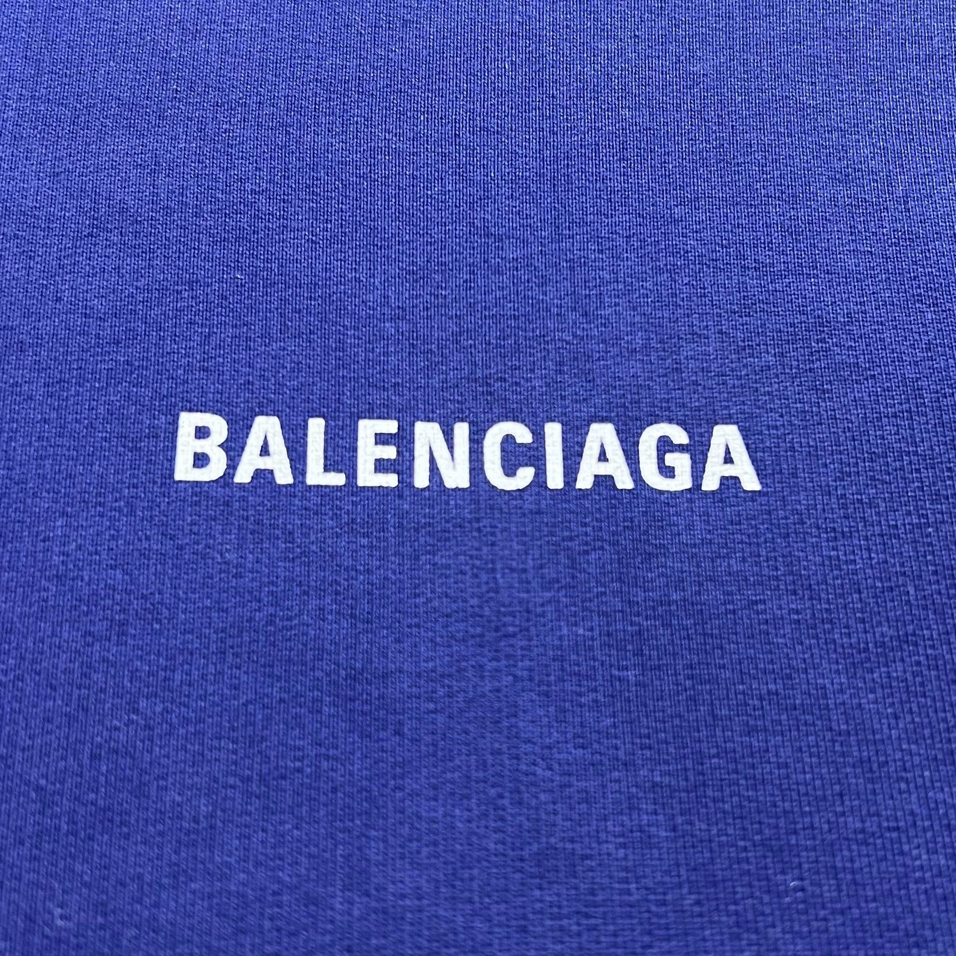 Balenciaga Balenciaga front and back logo blue purple hoodie Size US S / EU 44-46 / 1 - 2 Thumbnail