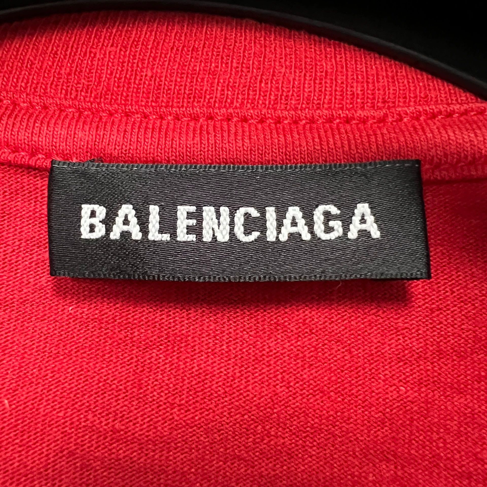 Balenciaga Balenciaga red and white wheat ear short sleeved shirt Size US S / EU 44-46 / 1 - 4 Thumbnail