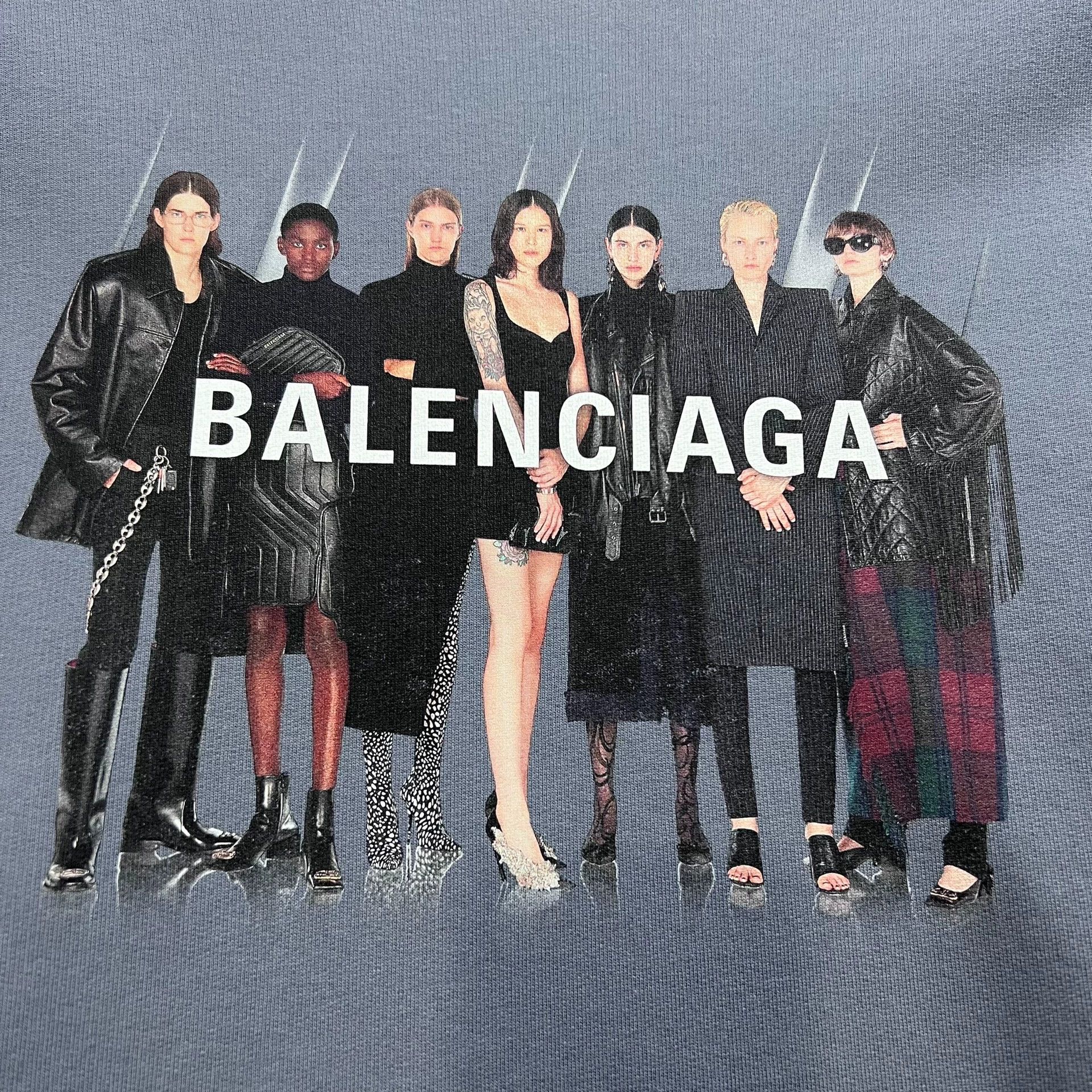 Balenciaga Balenciaga Haze Blue Portrait Hoodie Size US S / EU 44-46 / 1 - 2 Thumbnail