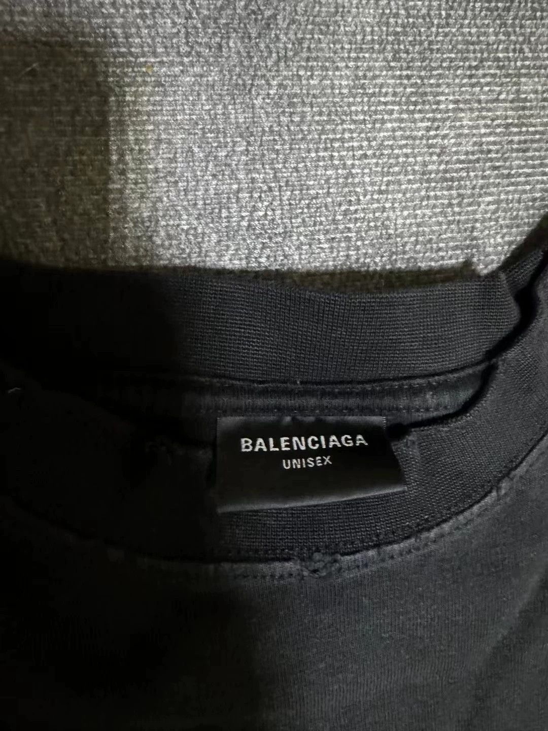 Balenciaga Balenciaga 23fw Long Sleeve Inverted Iron Tower Mud Stained Destruction Washed T-shirt Size US M / EU 48-50 / 2 - 3 Thumbnail