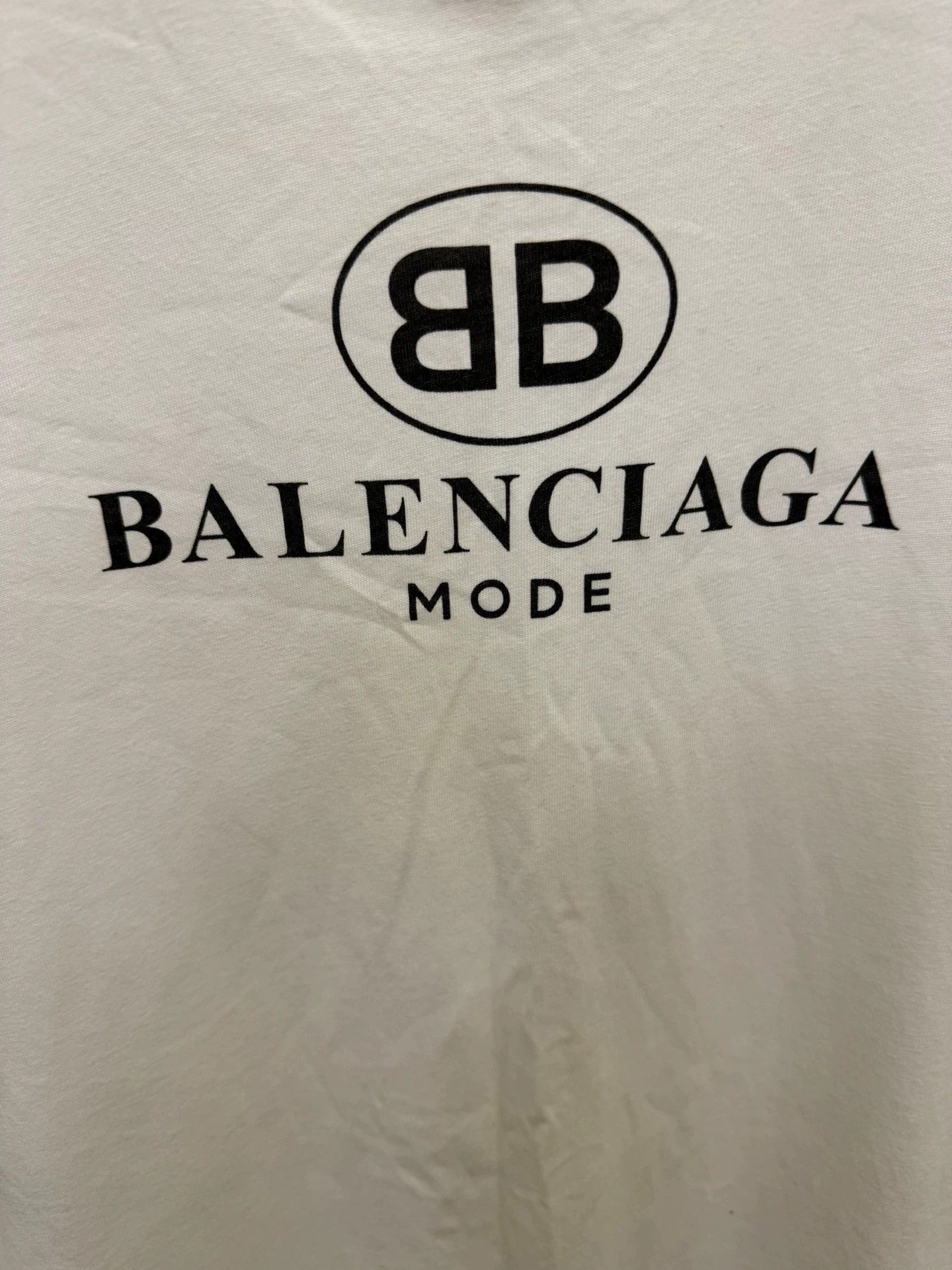 Balenciaga Balenciaga White Double B Short Sleeve Size US S / EU 44-46 / 1 - 3 Thumbnail