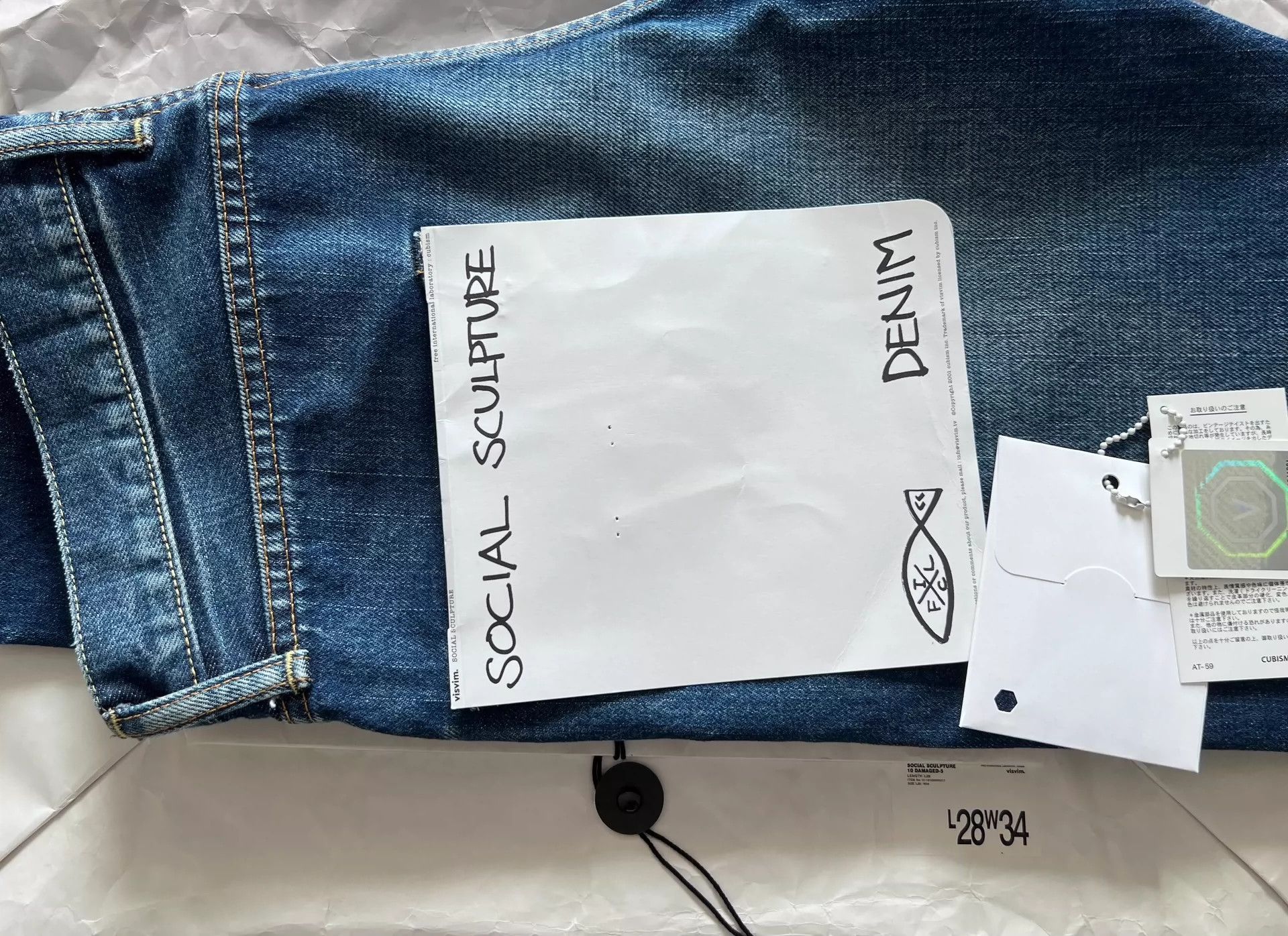 Visvim VISVIM SOCIAL SCULPTURE 10 DAMAGED-5 Size US 34 / EU 50 - 7 Thumbnail