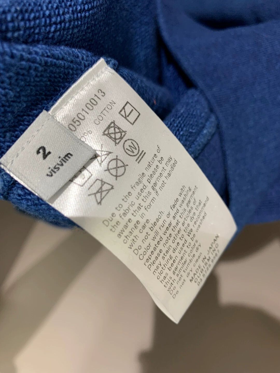 Visvim visvim jumbo (N.D) Natural blue dye hoodie Size US M / EU 48-50 / 2 - 5 Thumbnail