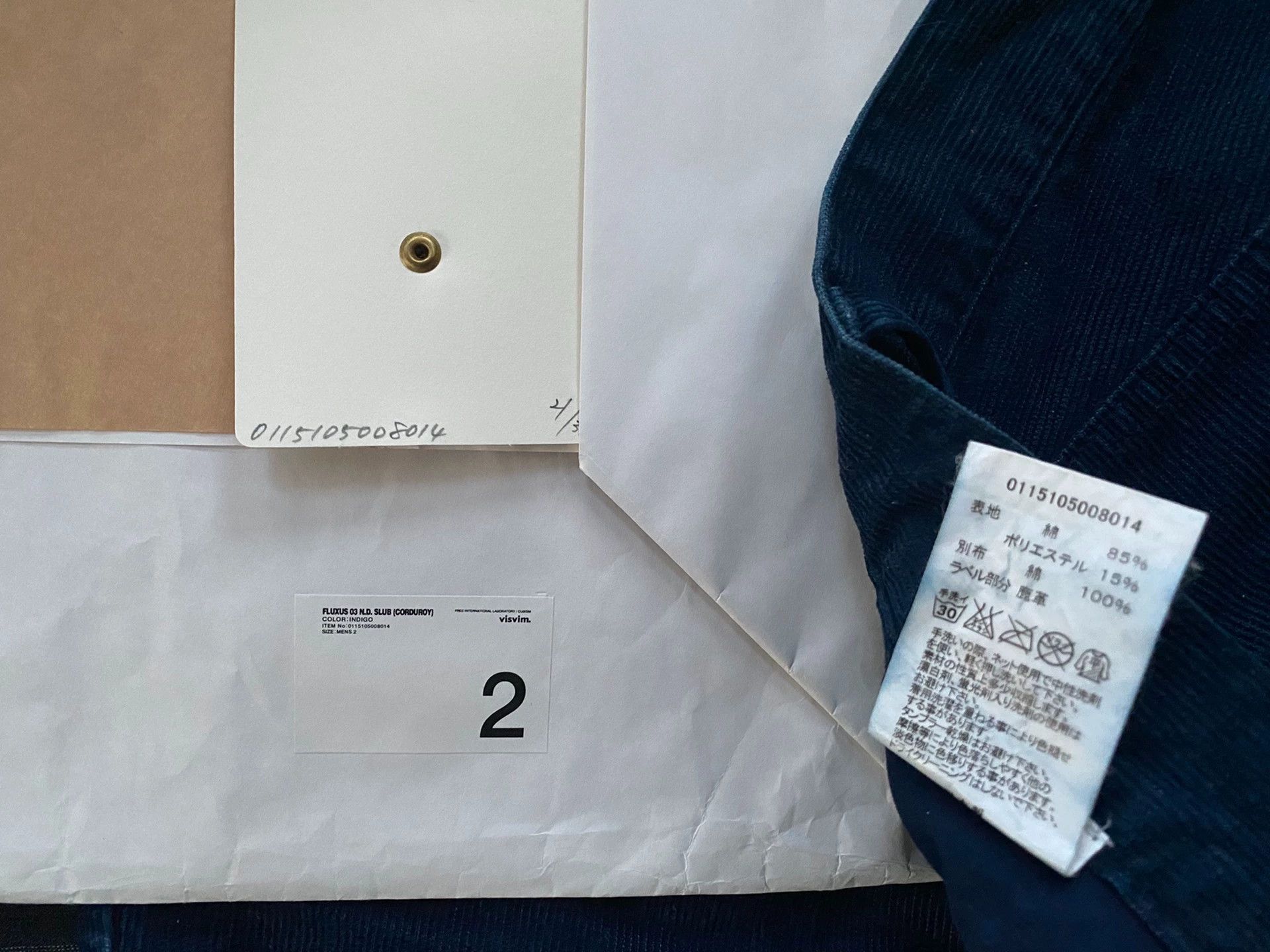 Visvim visvim 15SS FLUXUS 03 N.D. SLUB (CORDUROY) vv blue dye 03 corduroy pants Size US 32 / EU 48 - 3 Thumbnail