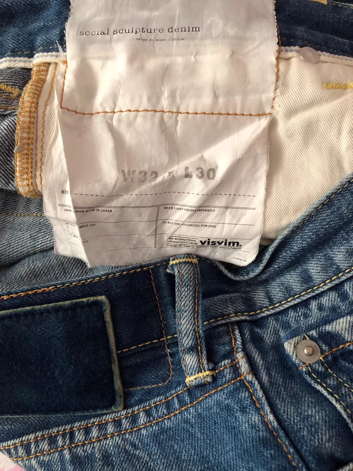 VISVIM 03D5 W32L30 jeans