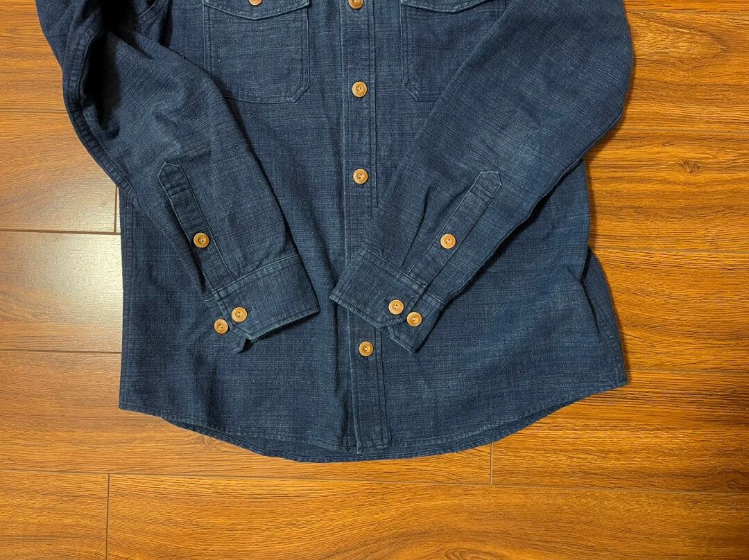 Visvim visvim Black Elk Flannel Shirt 16AW indigo Size US M / EU 48-50 / 2 - 5 Thumbnail