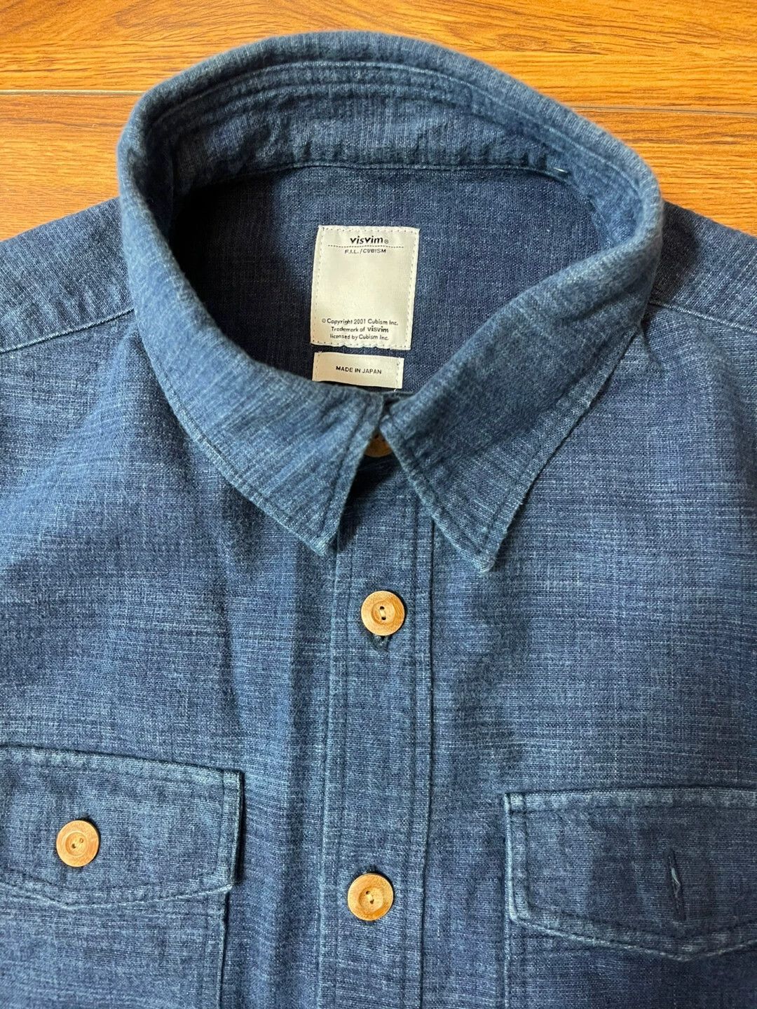 Visvim visvim Black Elk Flannel Shirt 16AW indigo Size US M / EU 48-50 / 2 - 2 Thumbnail