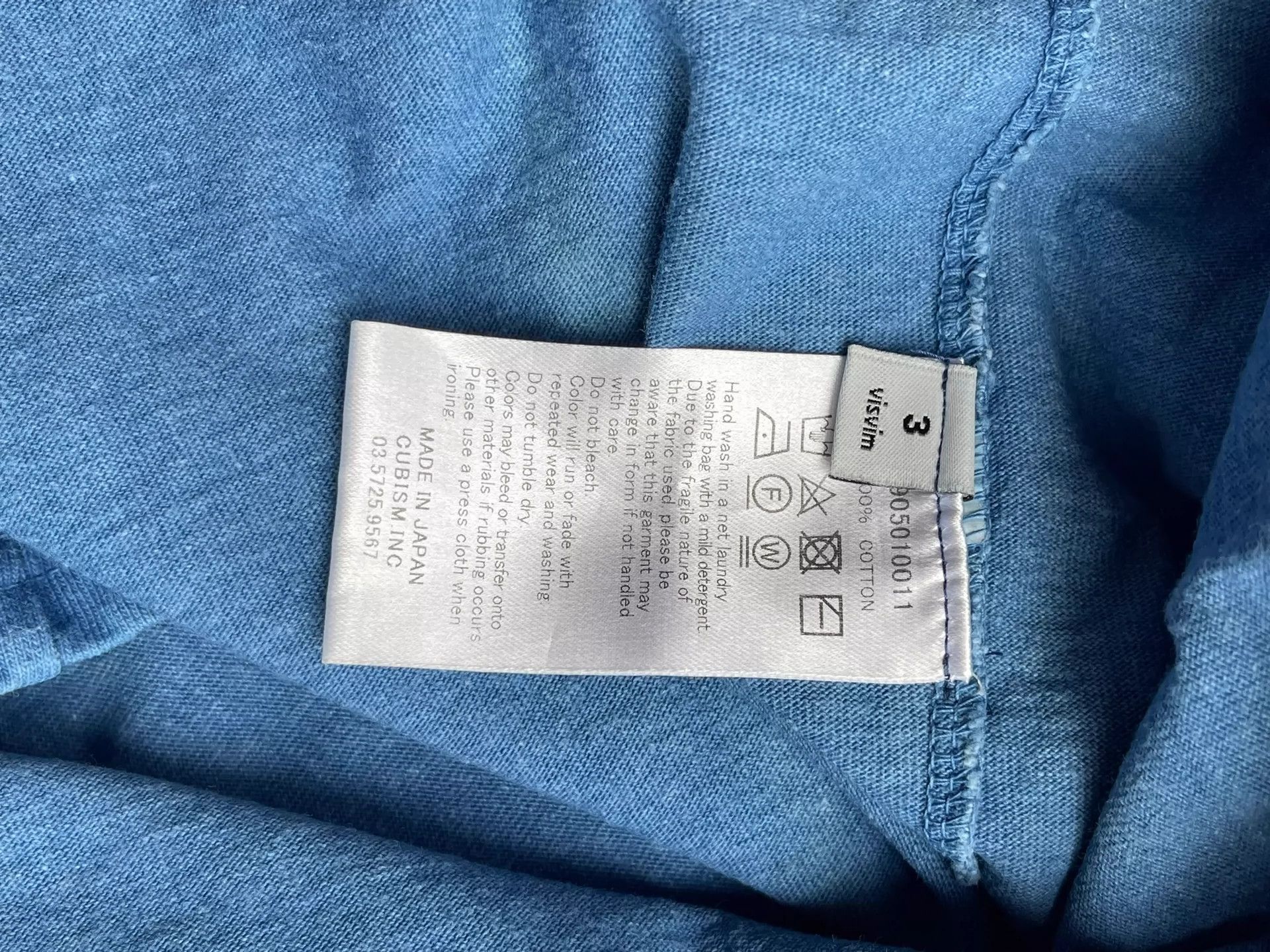 Visvim VISVIM ICT INDIGO DYE HENLEY S/S Size US L / EU 52-54 / 3 - 2 Thumbnail