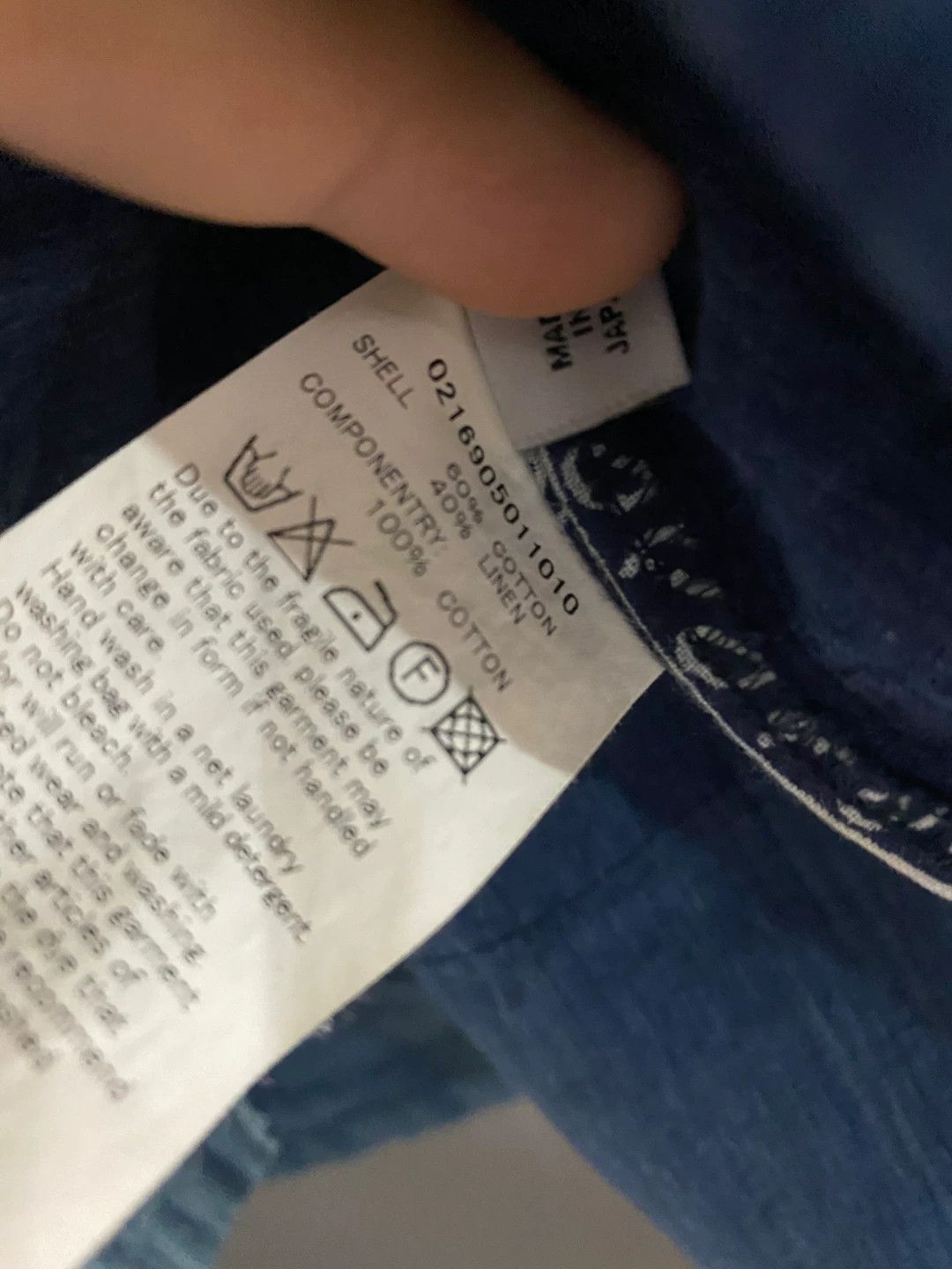 Visvim visvim ict Blue dyed cashew flower shirt 16aw Size US L / EU 52-54 / 3 - 8 Thumbnail