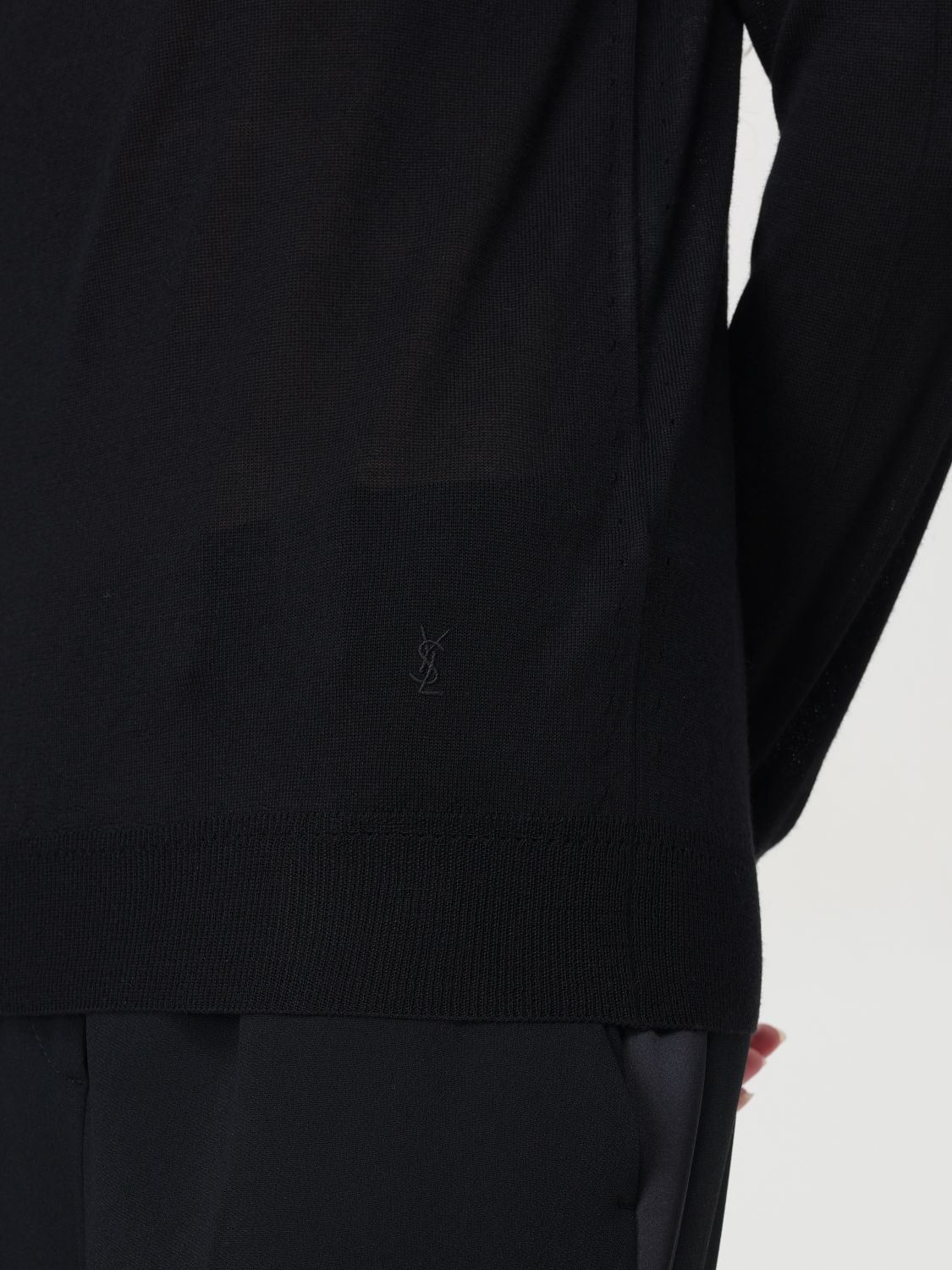 Saint Laurent Paris Saint Laurent Sweater Woman Black Size L / US 10 / IT 46 - 4 Thumbnail