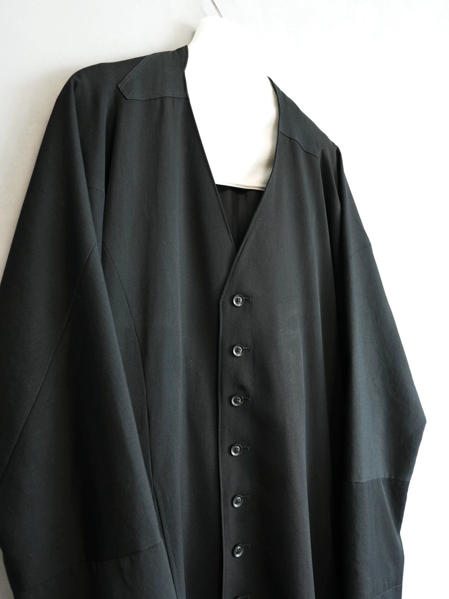 Yohji Yamamoto Yohji Yamamoto 18AW collarless multi button belt Tibetan robe coat Size US S / EU 44-46 / 1 - 4 Thumbnail