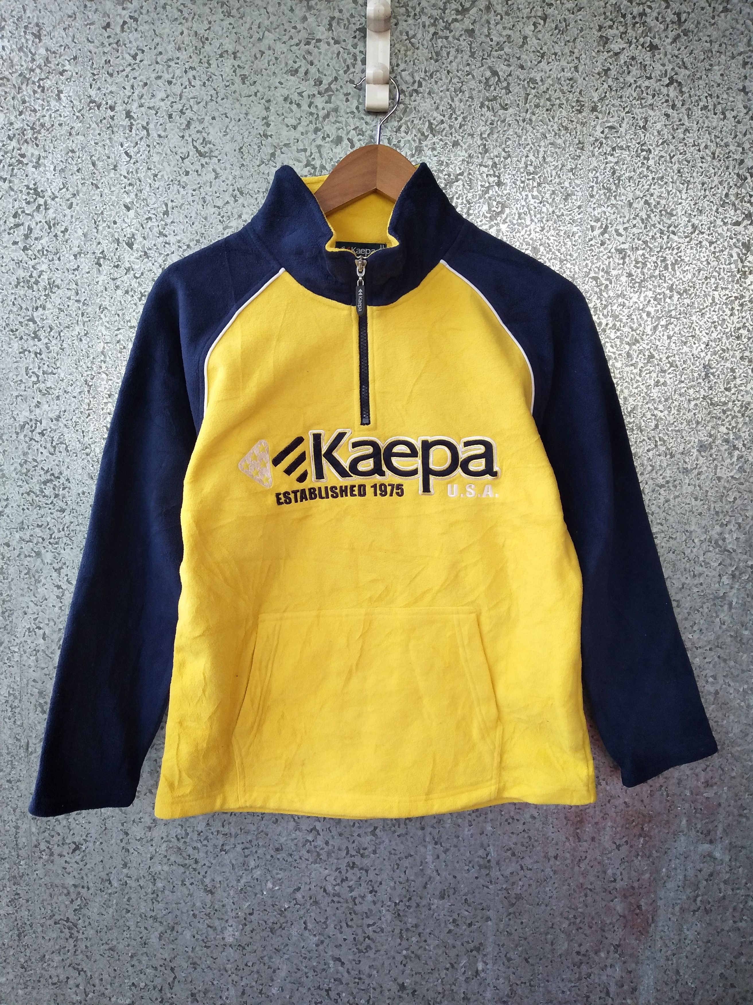 Japanese Brand 🔥 Vintage KAEPA sweatshirt half zipper spell out Size US M / EU 48-50 / 2 - 1 Thumbnail