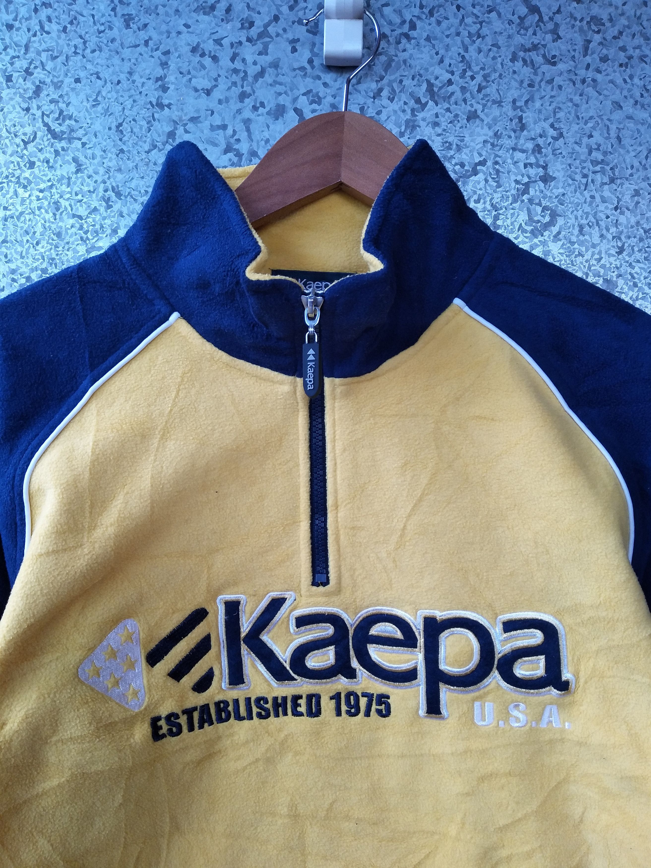 Japanese Brand 🔥 Vintage KAEPA sweatshirt half zipper spell out Size US M / EU 48-50 / 2 - 3 Thumbnail