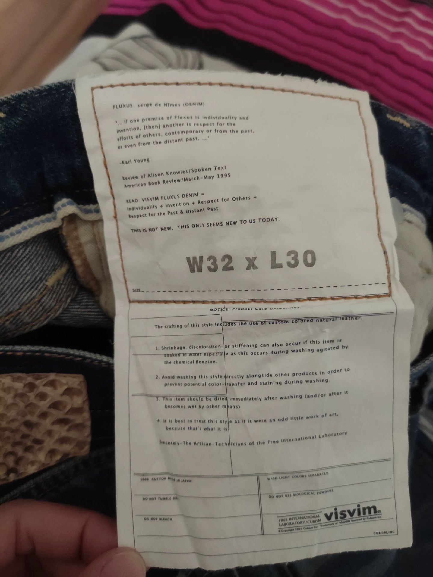 Visvim VISVIM 03D3 original snake jeans Size US 32 / EU 48 - 5 Thumbnail