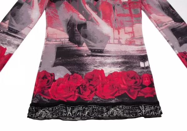 Jean Paul Gaultier Jean Paul Gaultier Rose portrait v-neck coat Size US M / EU 48-50 / 2 - 3 Thumbnail
