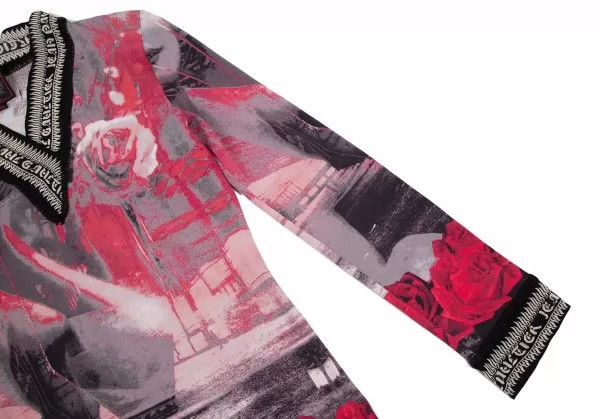 Jean Paul Gaultier Jean Paul Gaultier Rose portrait v-neck coat Size US M / EU 48-50 / 2 - 2 Thumbnail