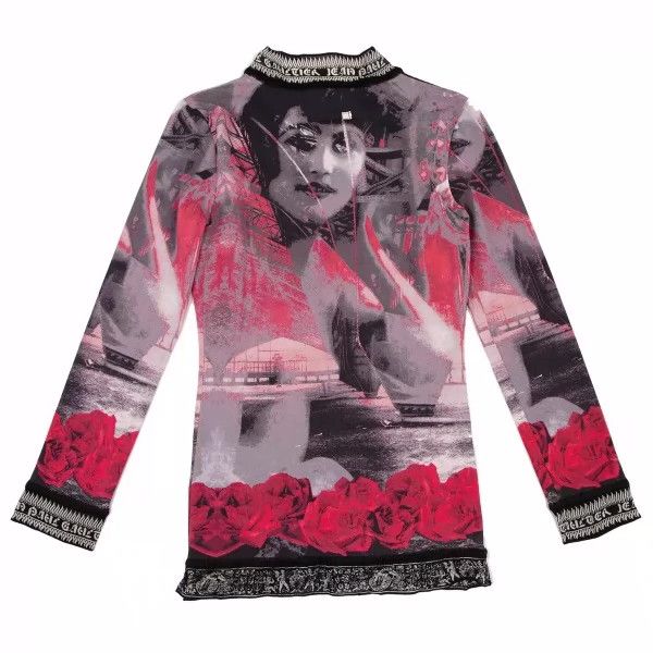 Jean Paul Gaultier Jean Paul Gaultier Rose portrait v-neck coat Size US M / EU 48-50 / 2 - 4 Thumbnail