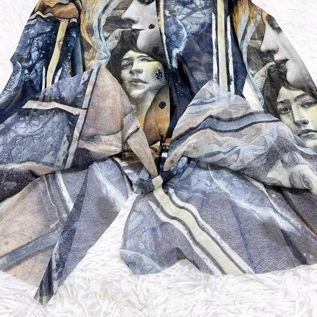 Jean Paul Gaultier Jean Paul Gaultier Religious painting portrait gauze clothing Size US M / EU 48-50 / 2 - 3 Thumbnail